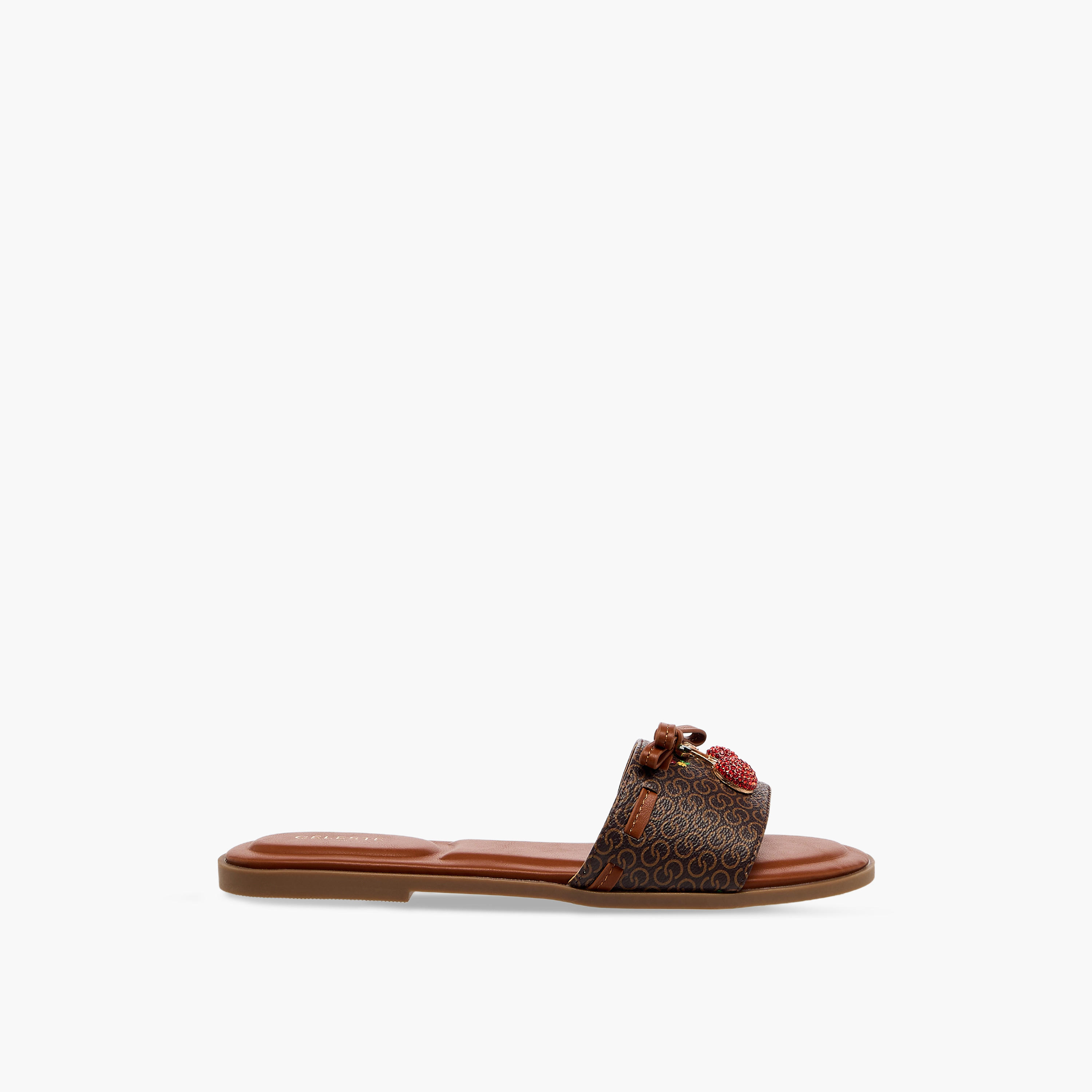 Celeste Women Monogram Print Flat Sandals-women-shoes-flats-sandals-image-3