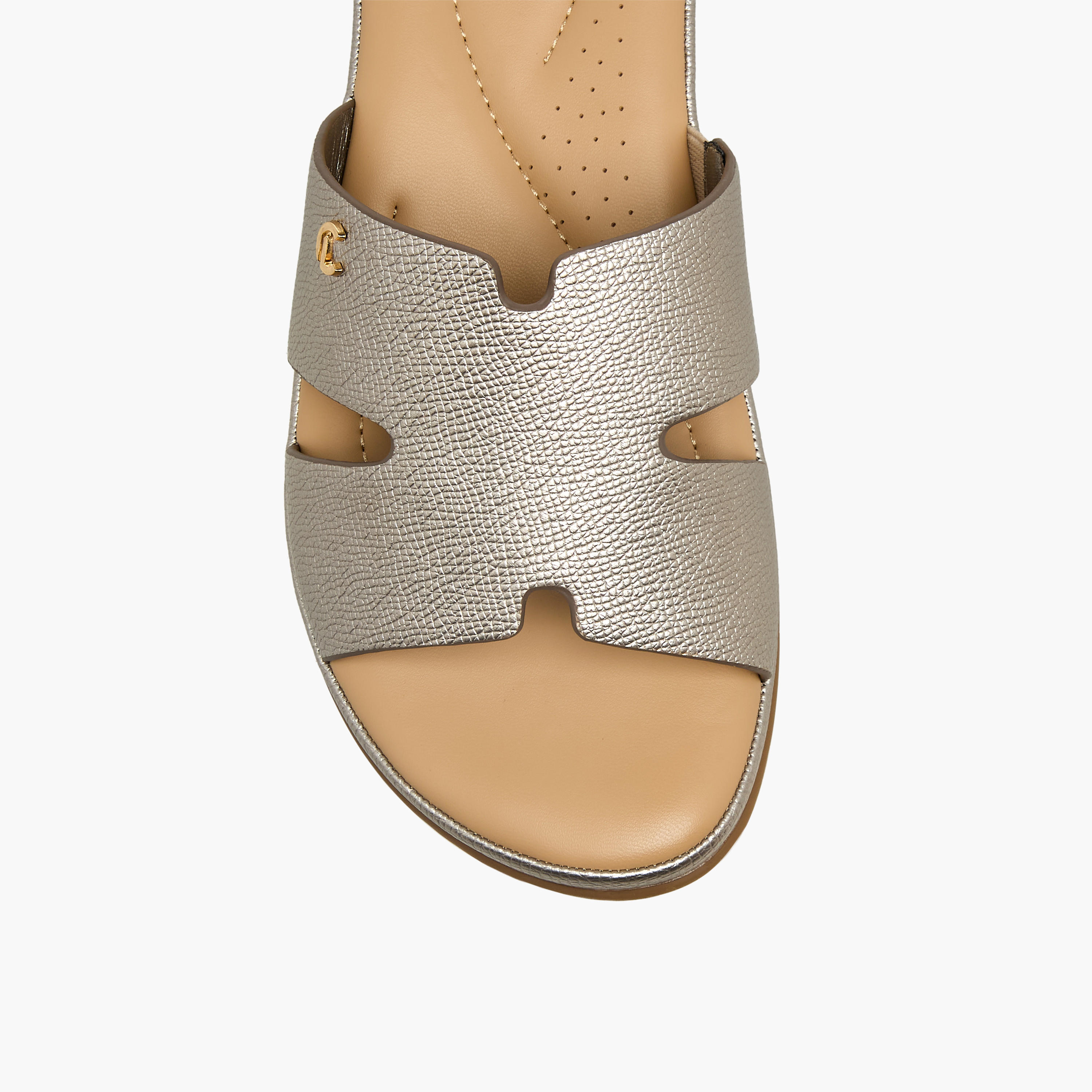 Le Confort Women Textured Slide Sandals-women-shoes-flats-sandals-image-4