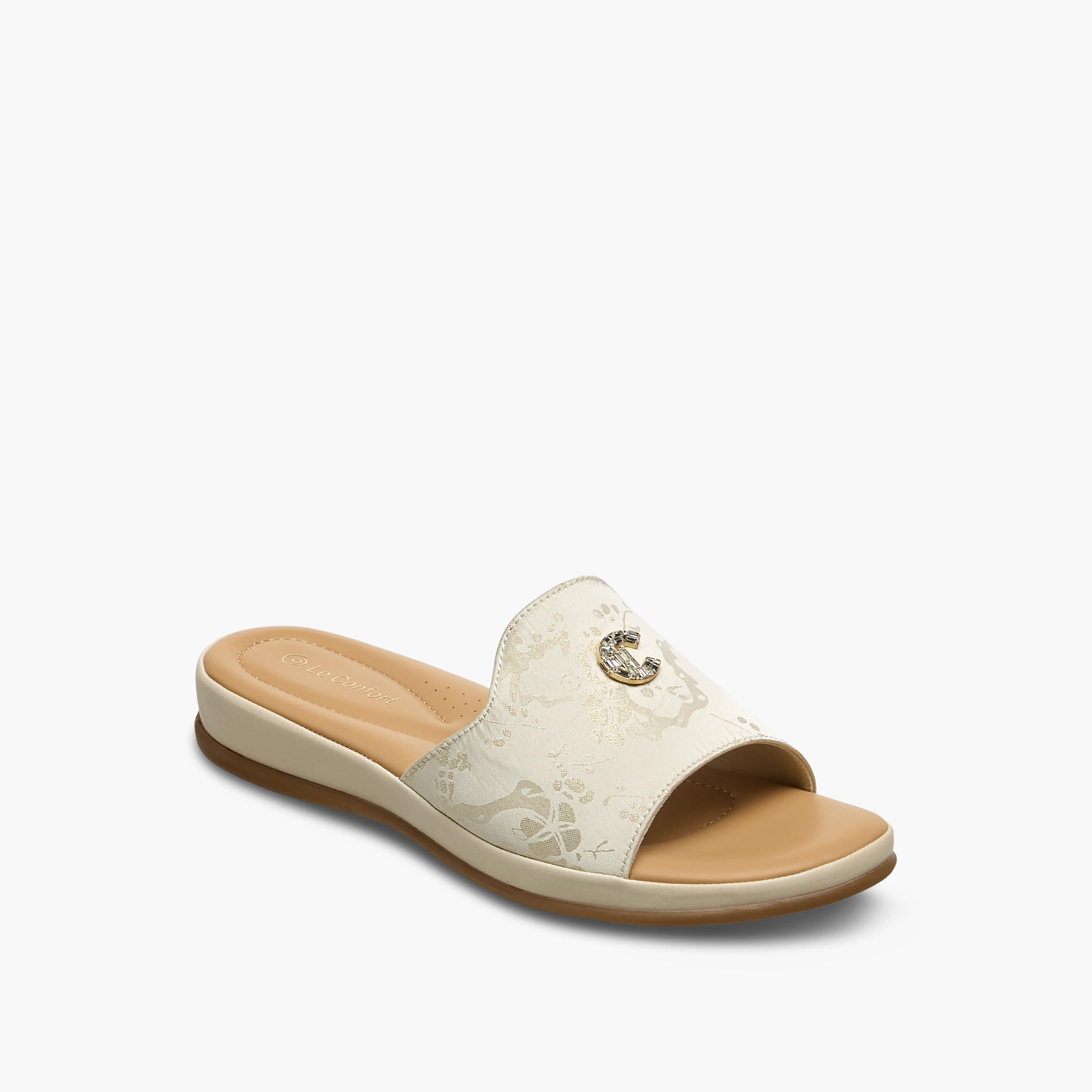 Le Confort Women Embellished Slide Sandals-women-shoes-flats-sandals-image-2