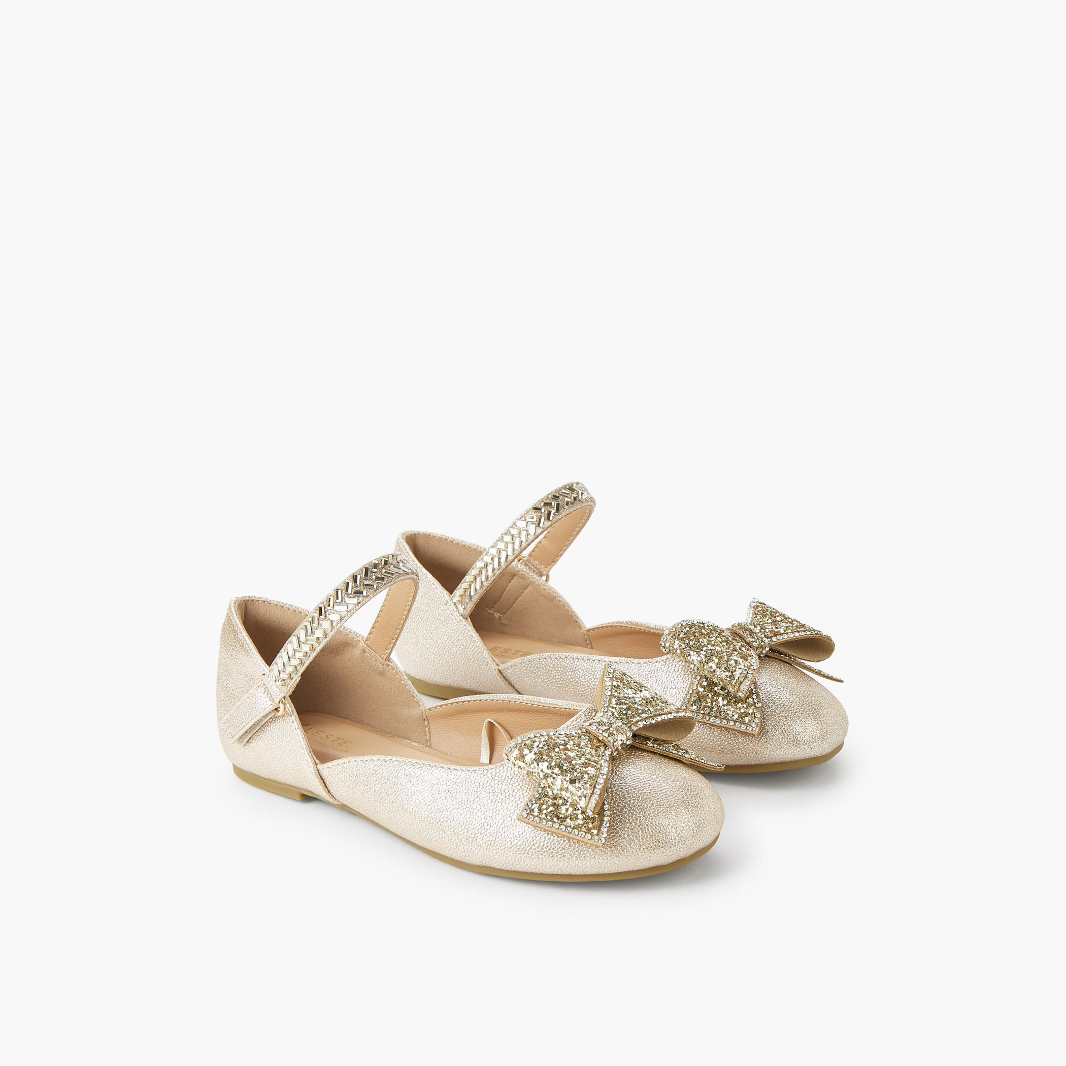 حذاء باليرينا بشريط إغلاق لاصق للبنات من سيليست-girls-shoes-ballerinas-image-1