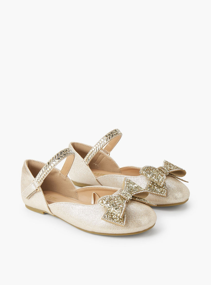 حذاء باليرينا بشريط إغلاق لاصق للبنات من سيليست-girls-shoes-ballerinas-image-1