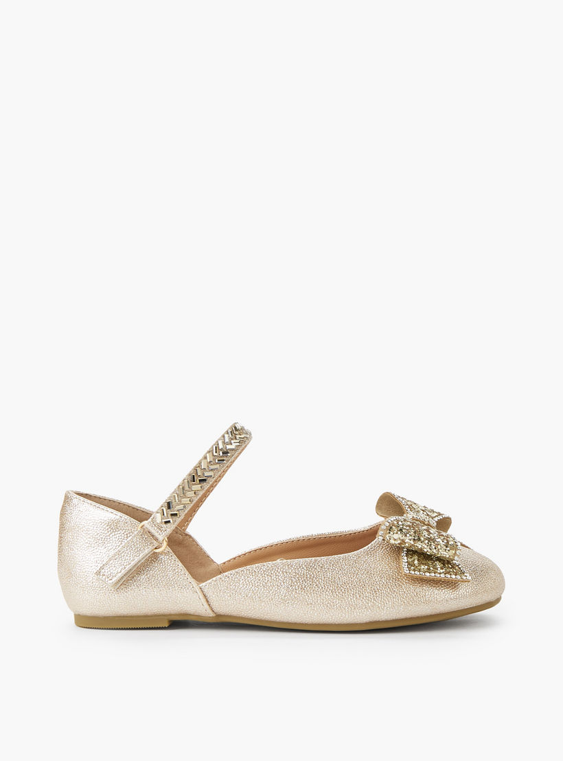 حذاء باليرينا بشريط إغلاق لاصق للبنات من سيليست-girls-shoes-ballerinas-image-3