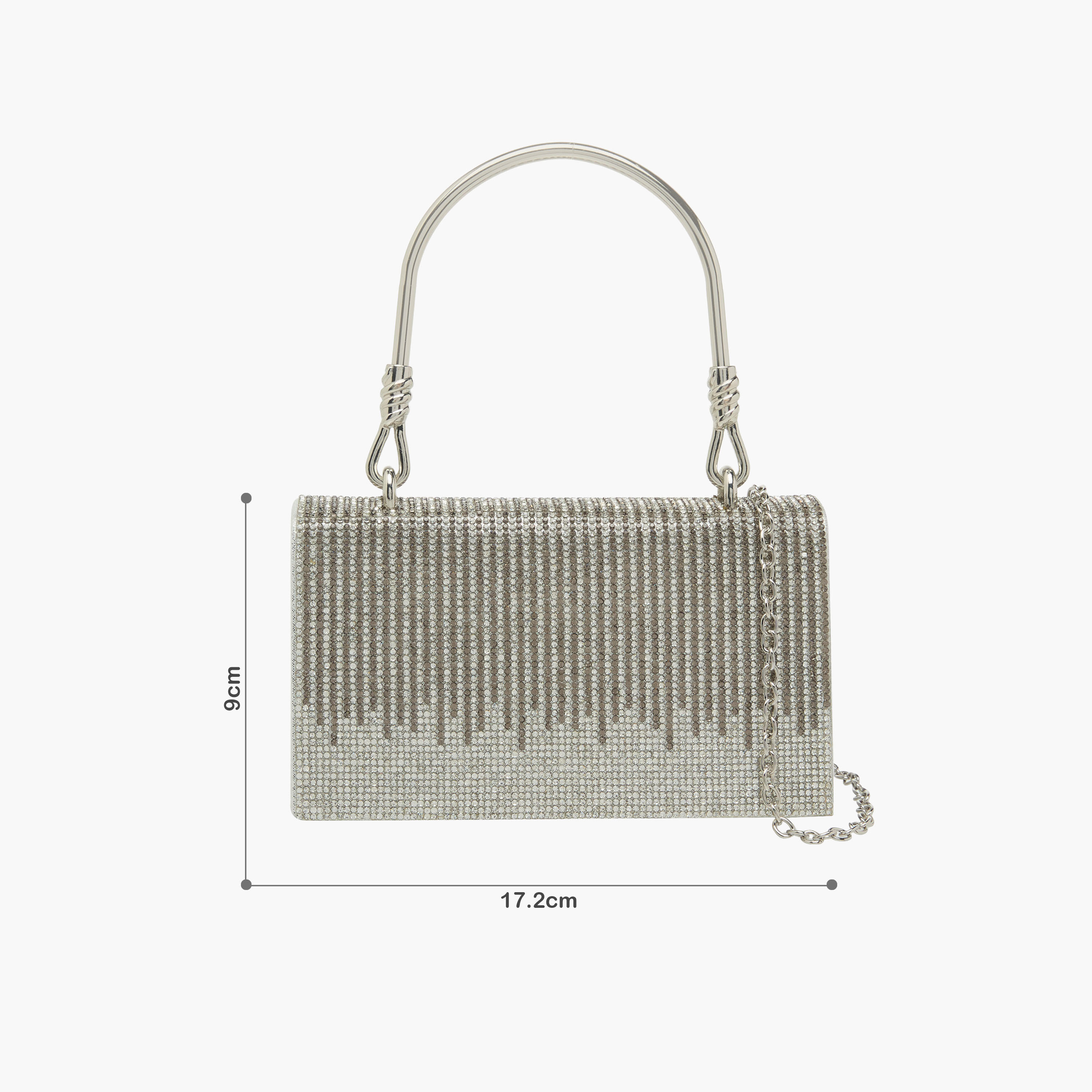Flora Bella Rhinestone Embellished Satchel Bag with Button Closure-women-bagsandwallets-handbags-image-2