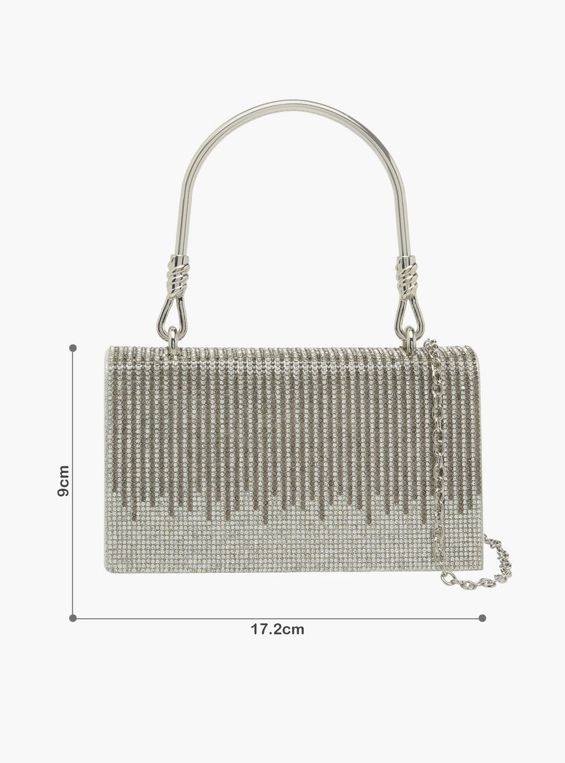 Flora Bella Rhinestone Embellished Satchel Bag with Button Closure-women-bagsandwallets-handbags-image-2