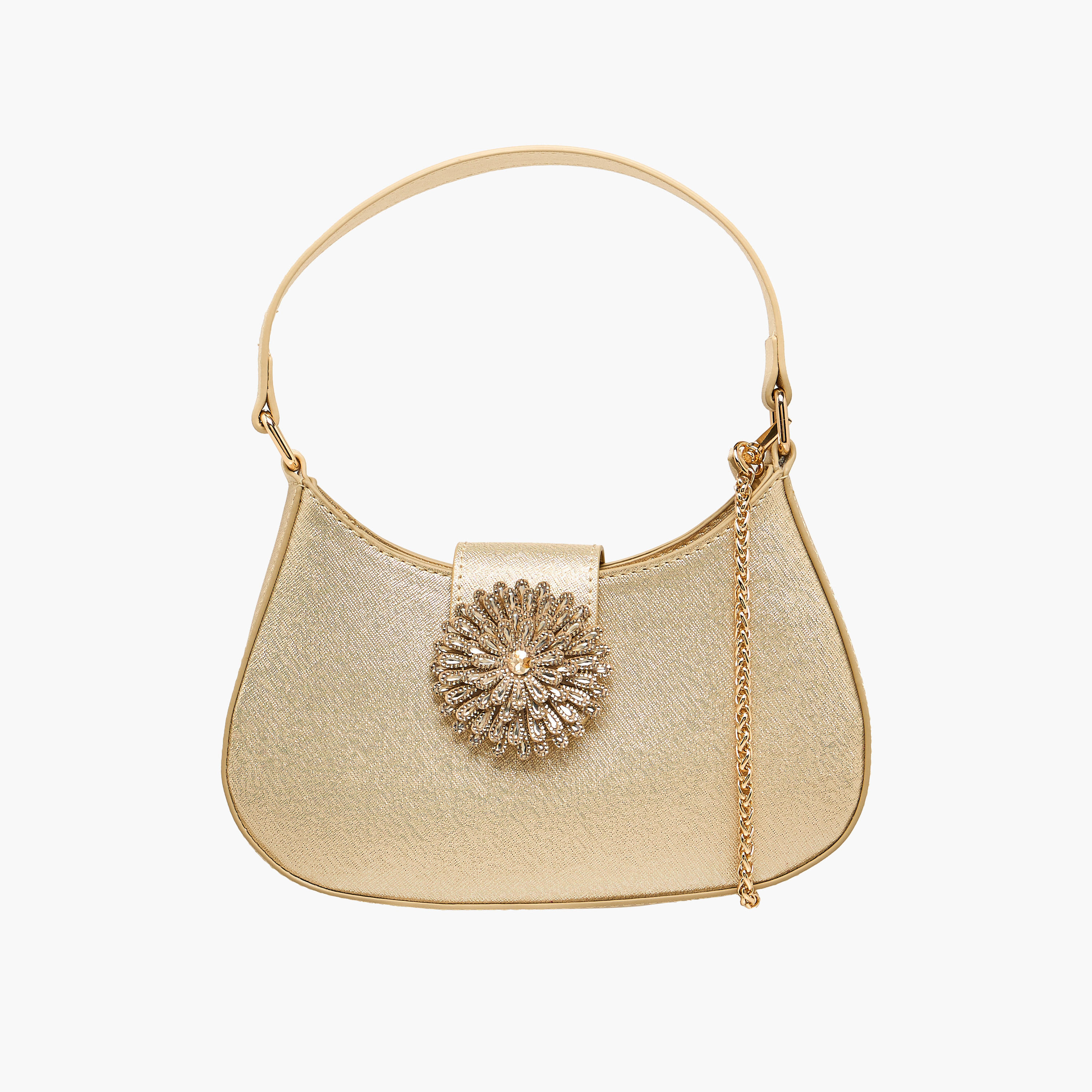 Flora Bella Textured Shoulder Bag with Detachable Strap-women-bagsandwallets-handbags-image-1