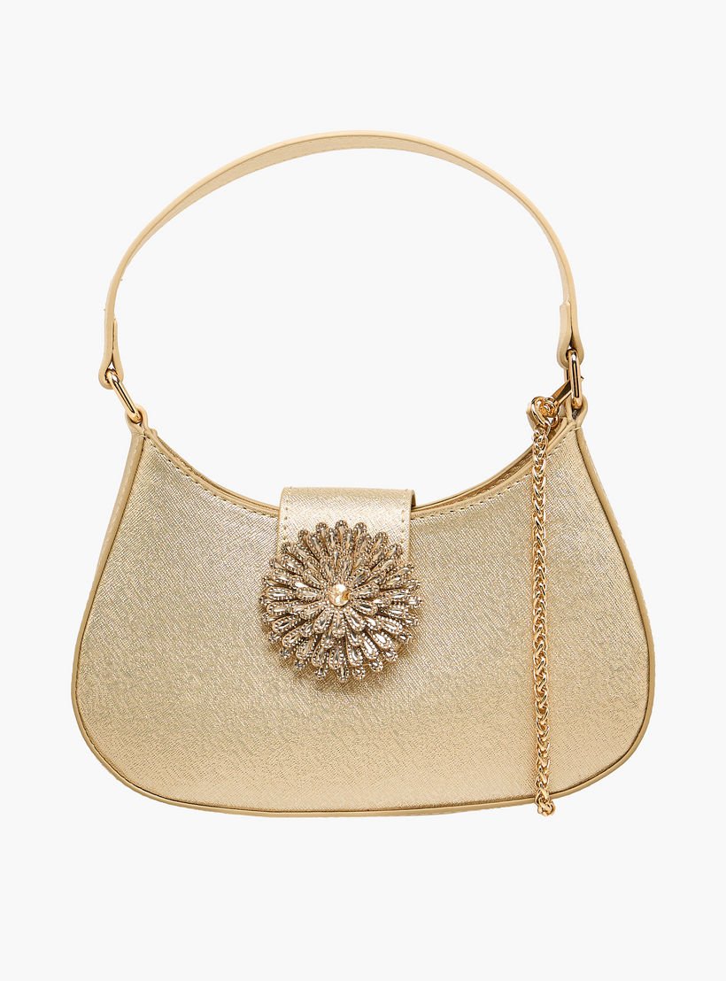 Flora Bella Textured Shoulder Bag with Detachable Strap-women-bagsandwallets-handbags-image-1