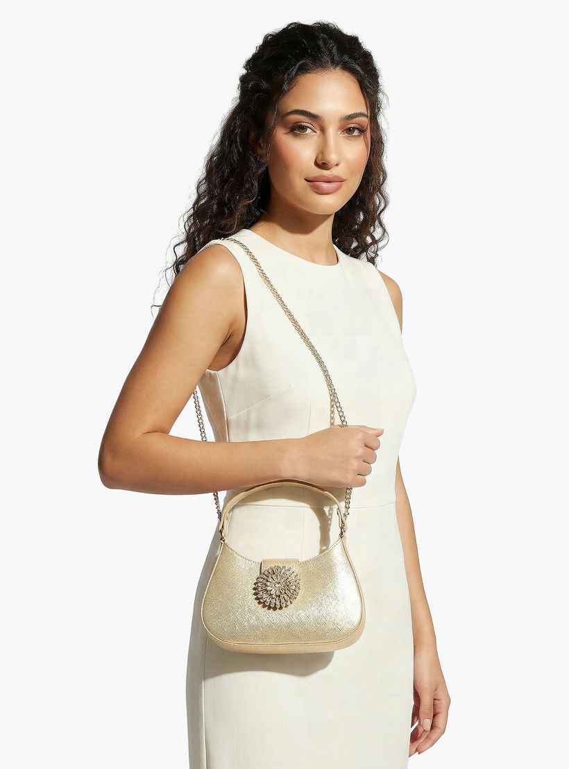 Flora Bella Textured Shoulder Bag with Detachable Strap-women-bagsandwallets-handbags-image-2