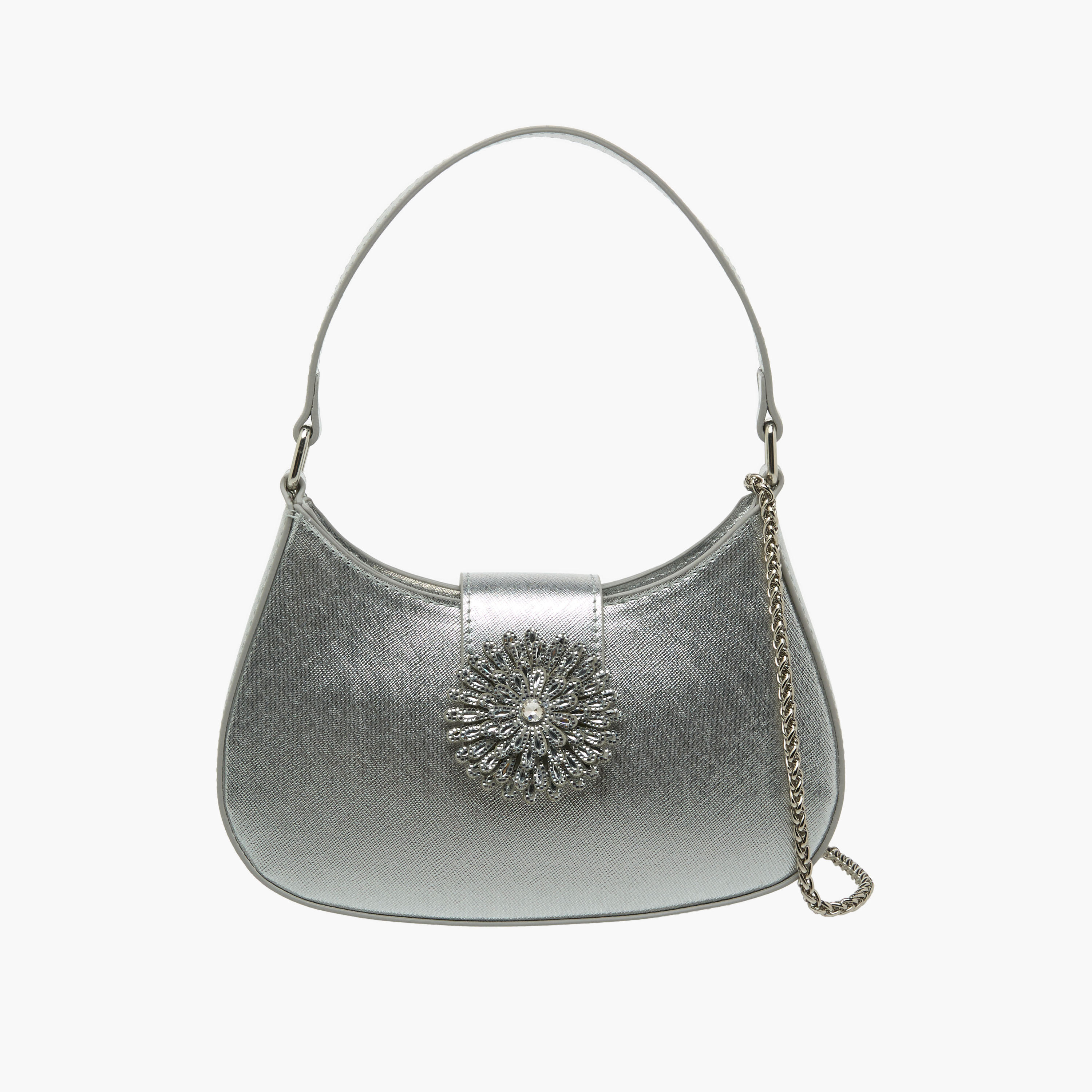 Flora Bella Textured Shoulder Bag with Detachable Strap-women-bagsandwallets-handbags-image-1