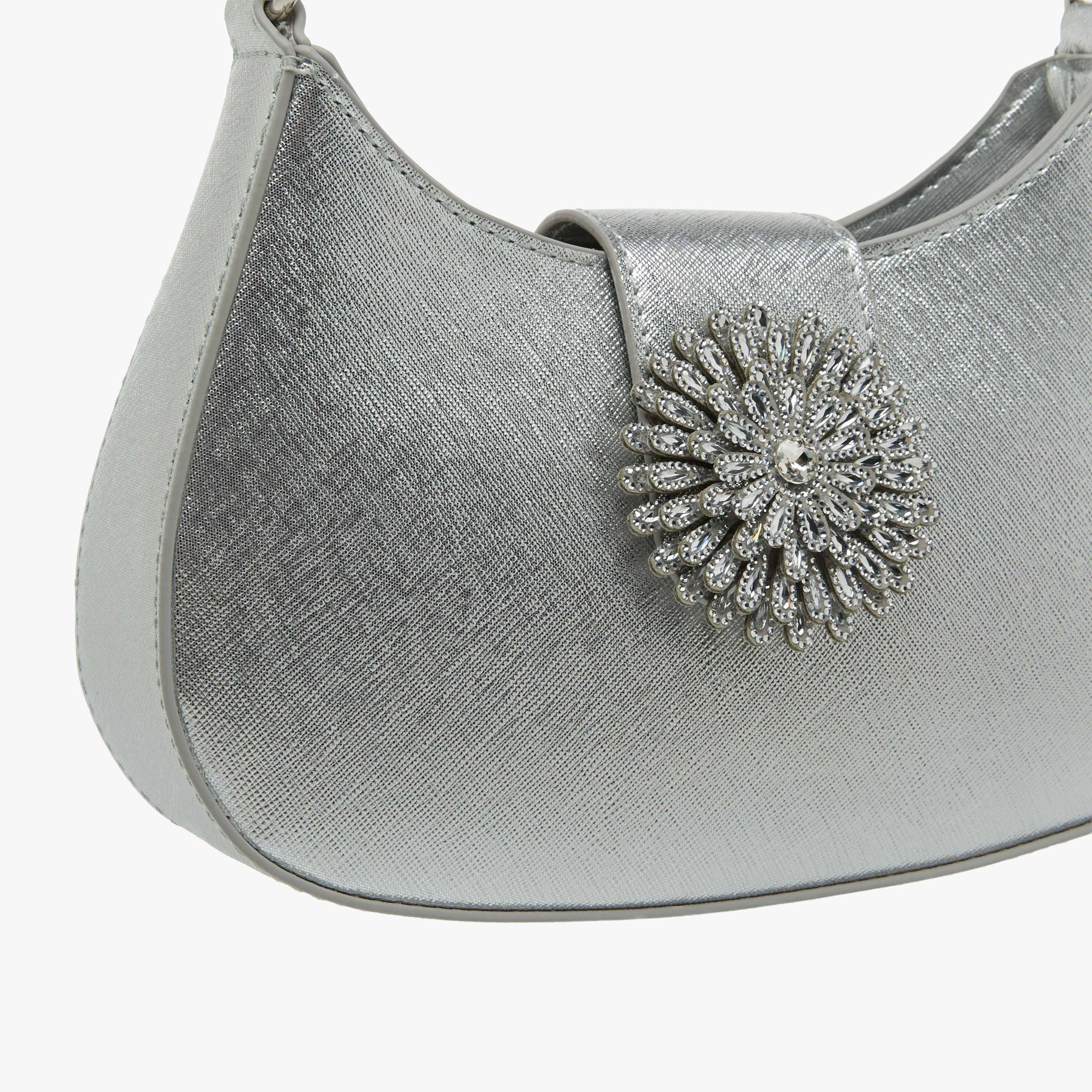Flora Bella Textured Shoulder Bag with Detachable Strap-women-bagsandwallets-handbags-image-6