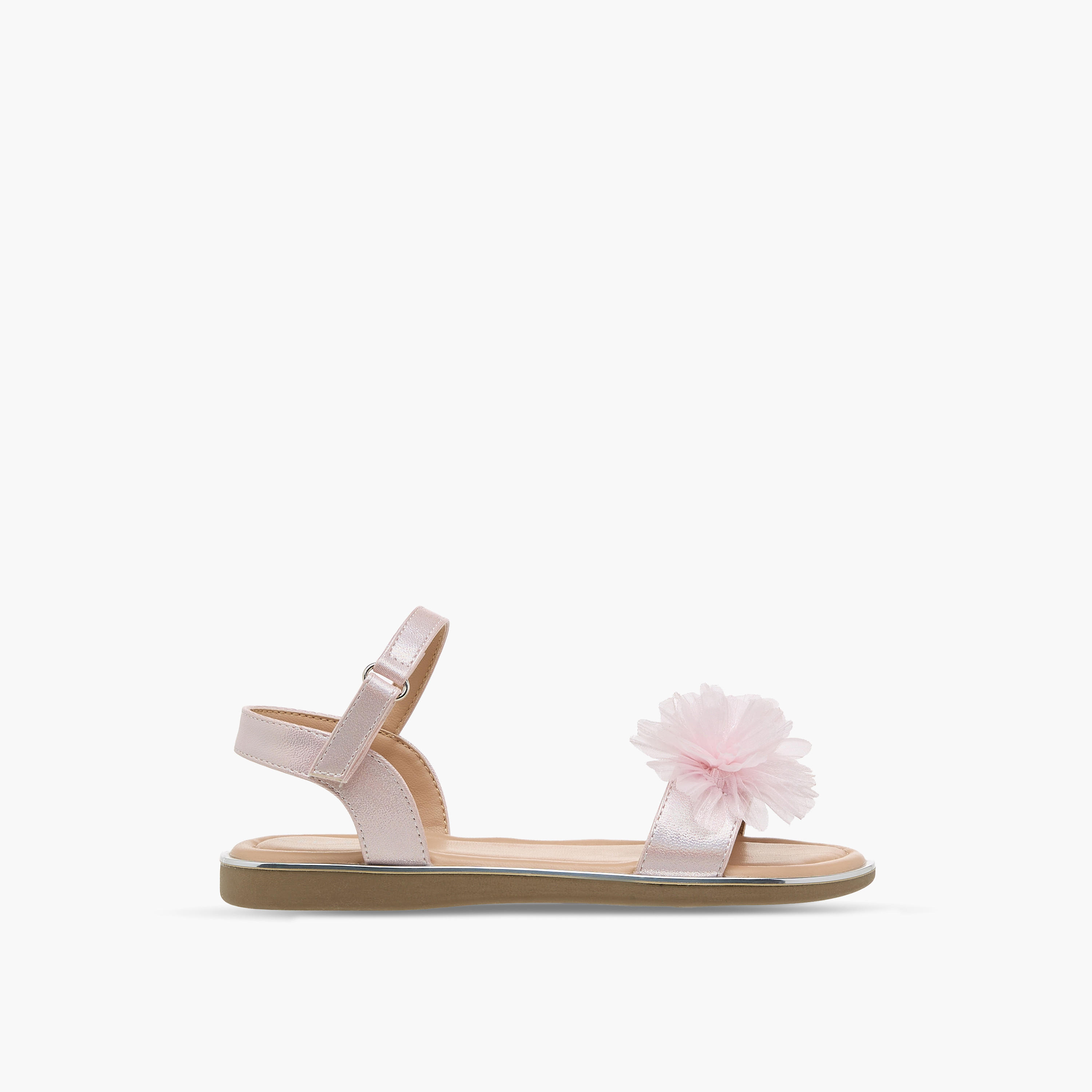 Celeste Girls Hook & Loop Flat Sandals-girls-shoes-sandals-image-2