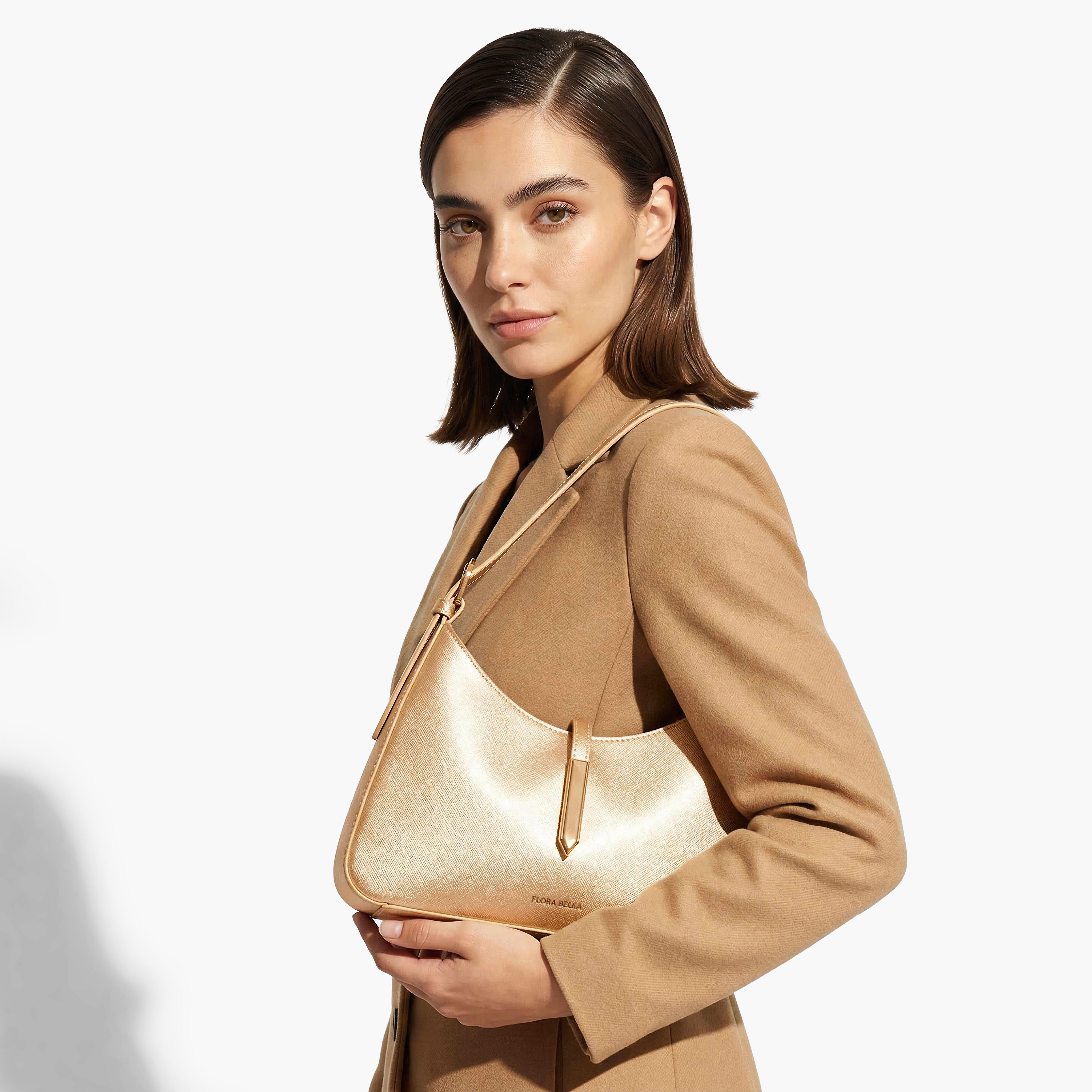 شنطة كتف بقصة ميتاليك وسحاب إغلاق من فلورا بيلا-women-bagsandwallets-handbags-image-2