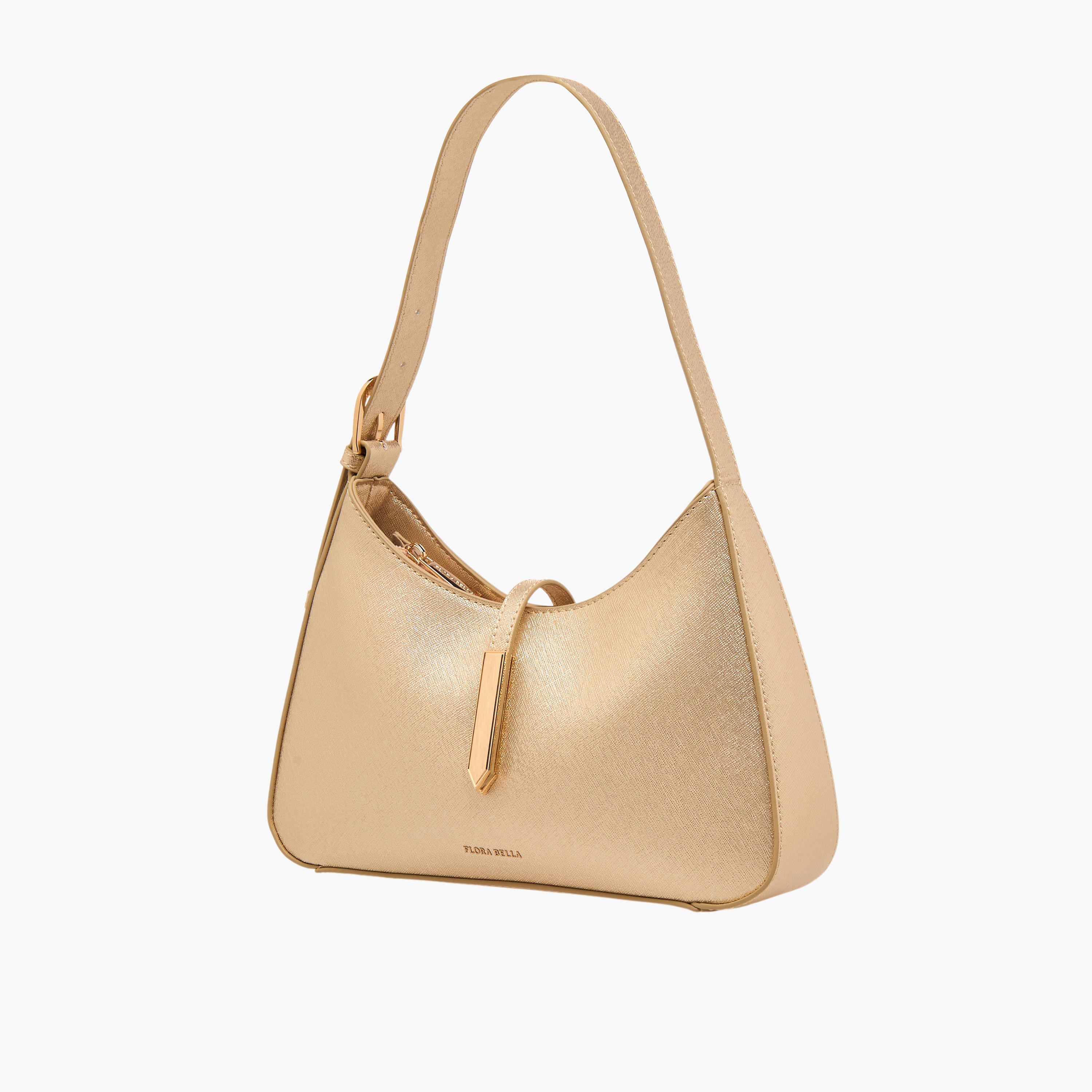 Flora Bella Metallic Trim Shoulder Bag with Zip Closure-women-bagsandwallets-handbags-image-3