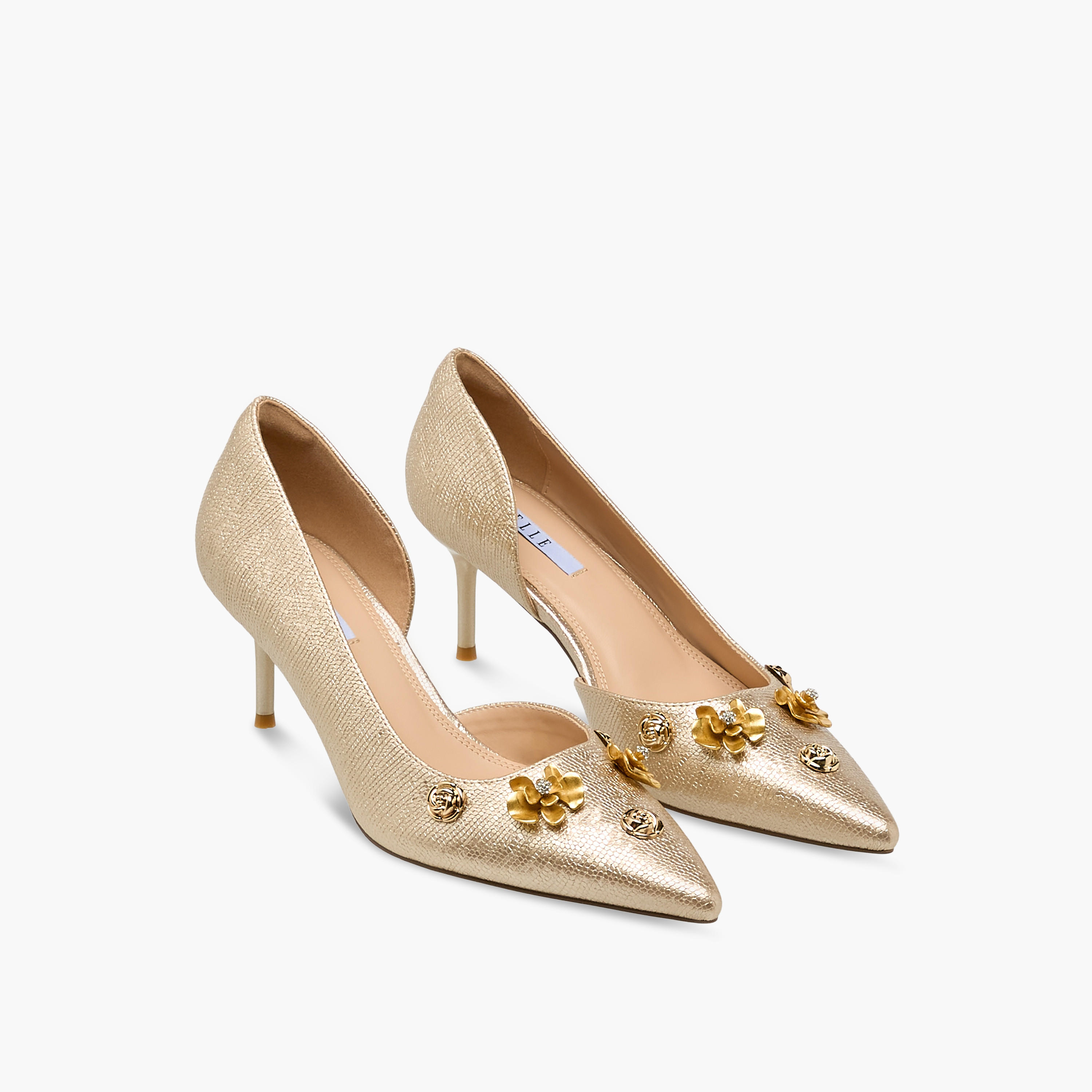 Elle Women Floral Embellished Stiletto Heel Shoes-women-shoes-heels-image-1