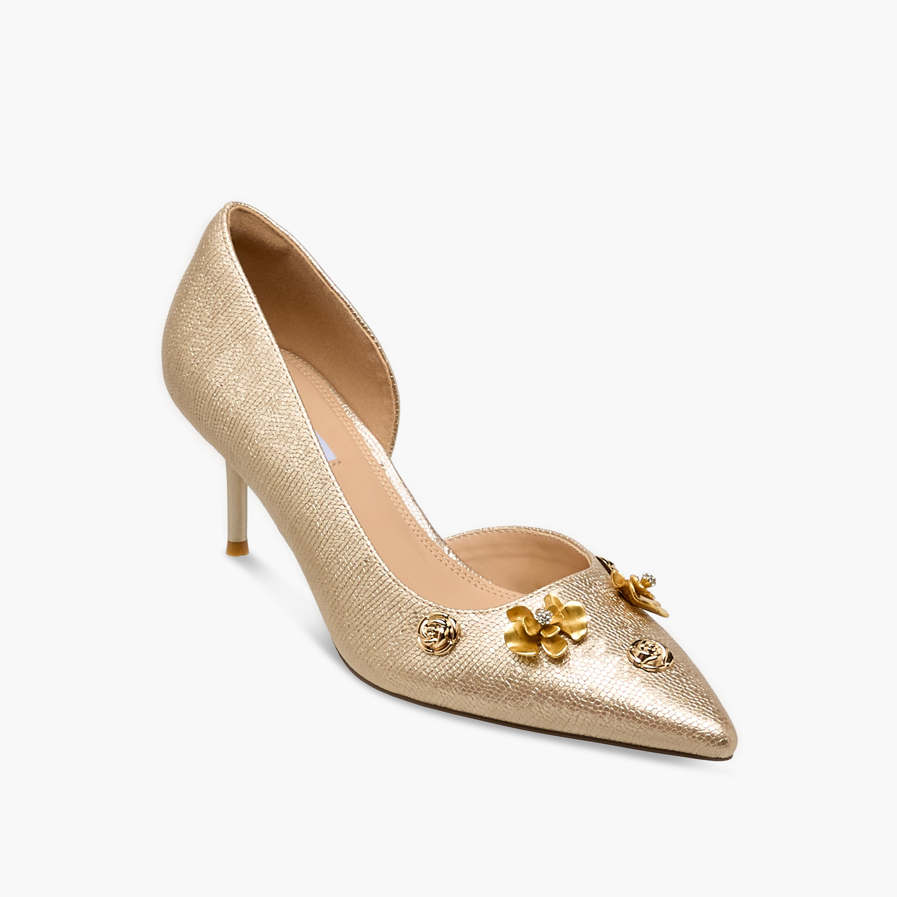 Elle Women Floral Embellished Stiletto Heel Shoes-women-shoes-heels-image-2