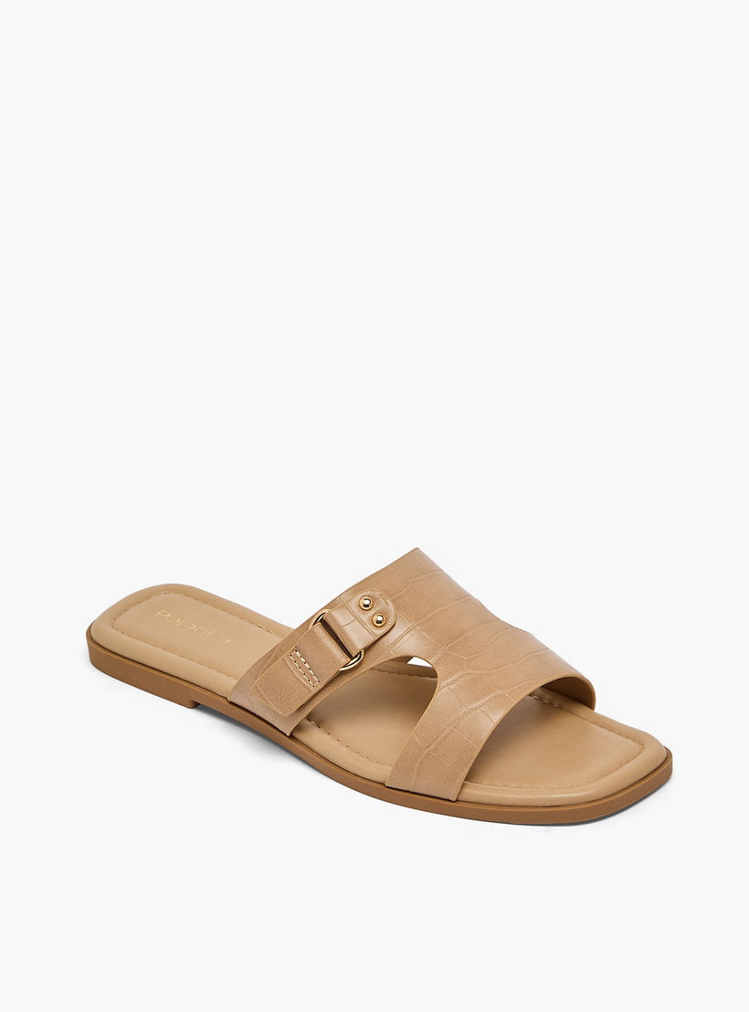 Paprika Women Buckle Accent Flat Sandals-women-shoes-sandals-flats-image-2