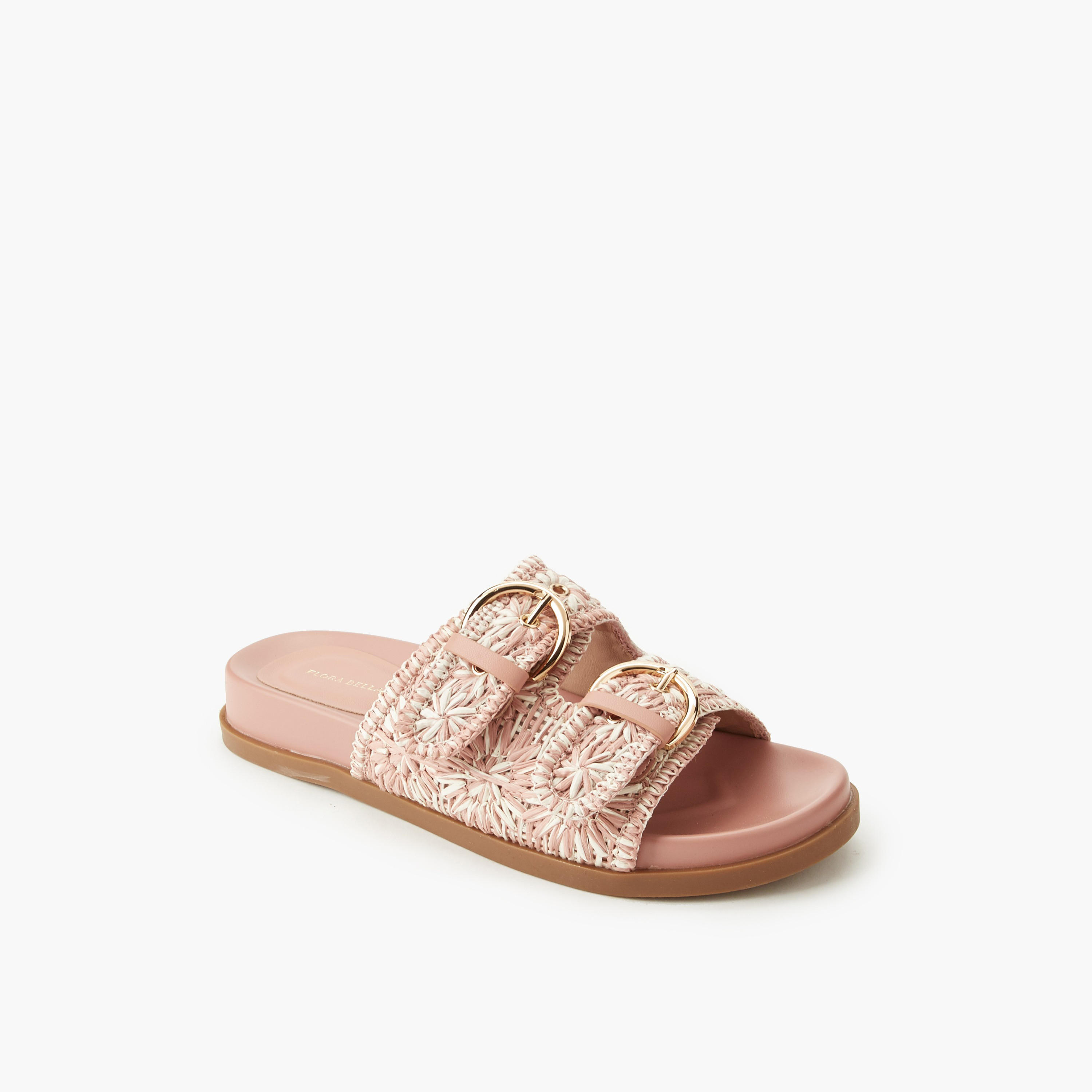 صندل سهل الارتداء بارز الملمس للنساء من فلورا بيلا-women-shoes-flats-sandals-image-2