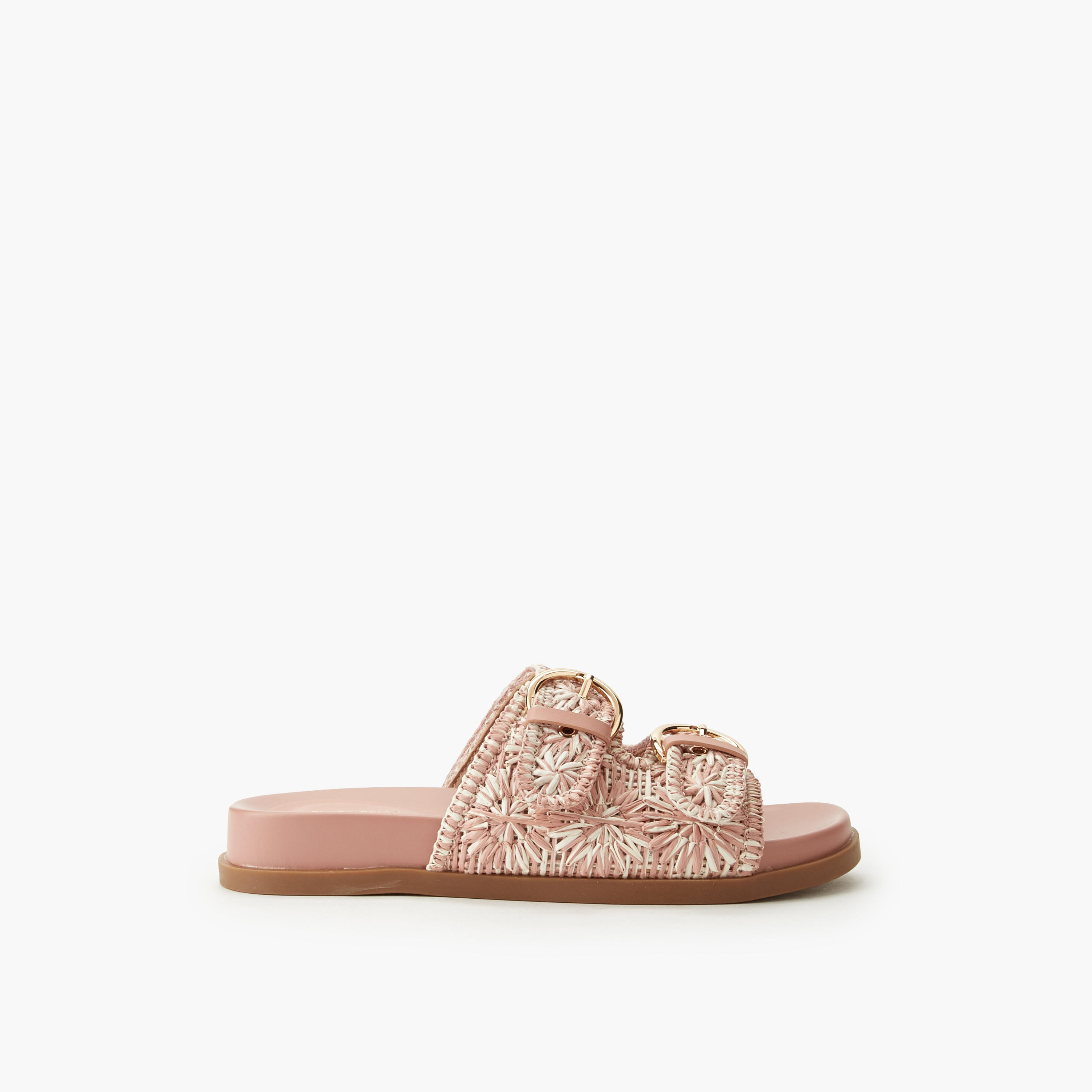 صندل سهل الارتداء بارز الملمس للنساء من فلورا بيلا-women-shoes-flats-sandals-image-3