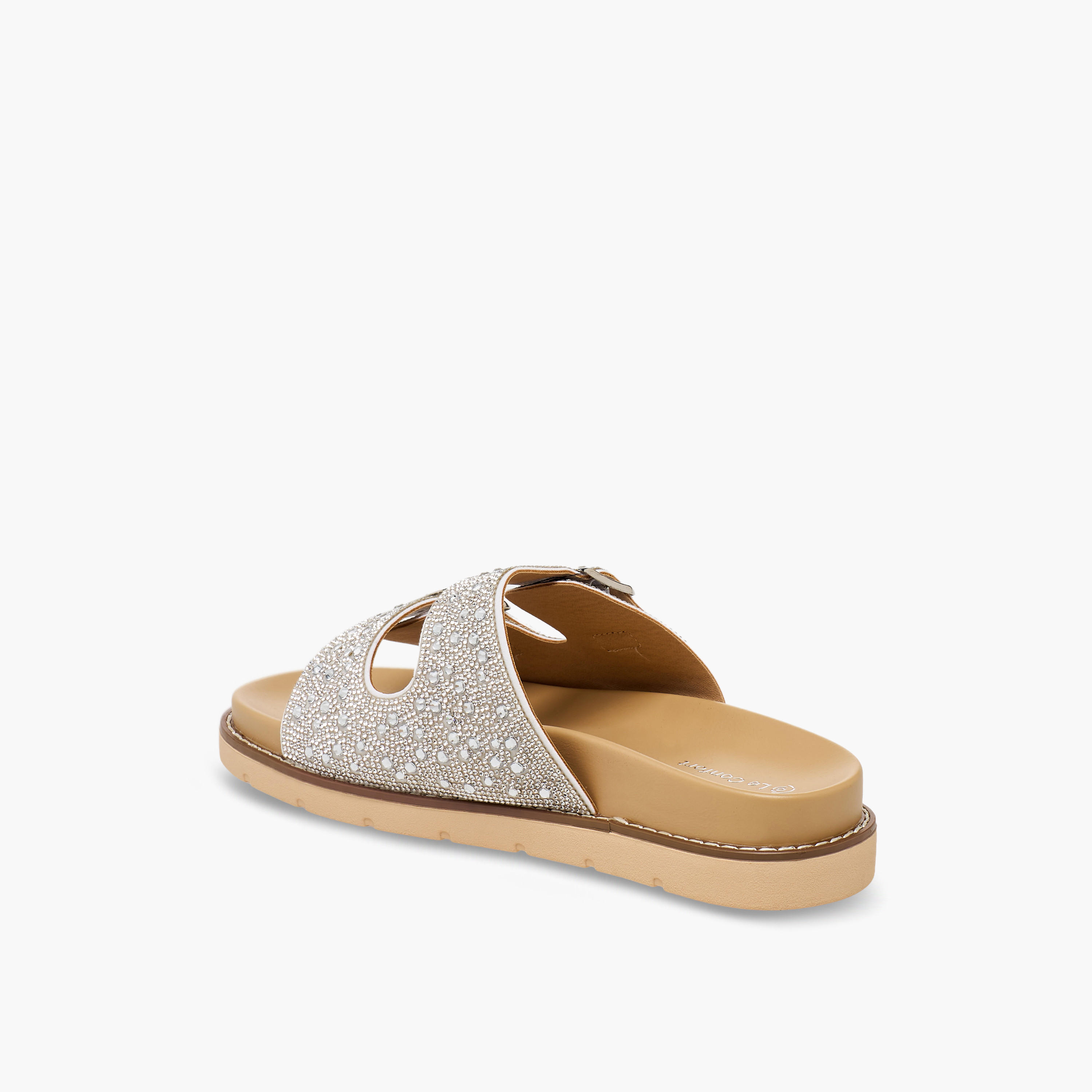 Le Confort Women Embellished Buckle Accent Sandals-women-shoes-sandals-flats-image-4