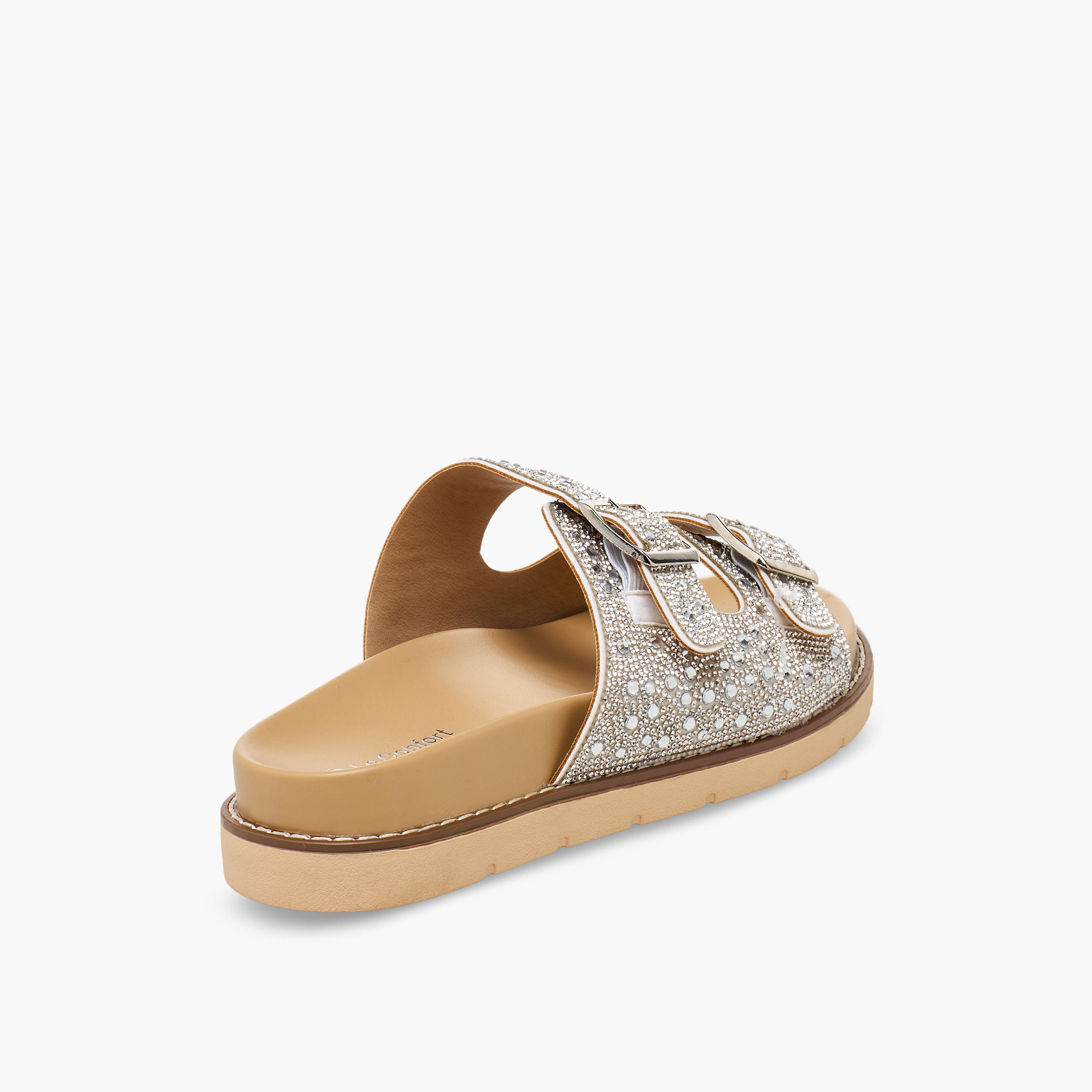 Le Confort Women Embellished Buckle Accent Sandals-women-shoes-sandals-flats-image-5