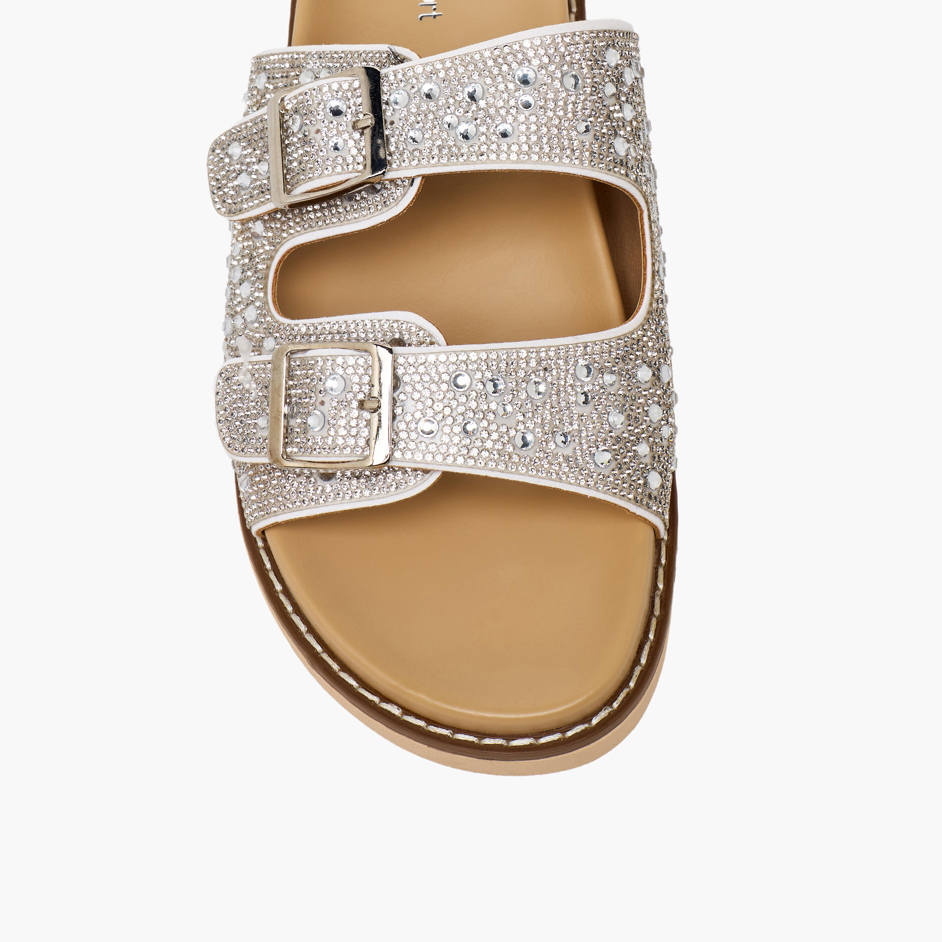 Le Confort Women Embellished Buckle Accent Sandals-women-shoes-sandals-flats-image-6