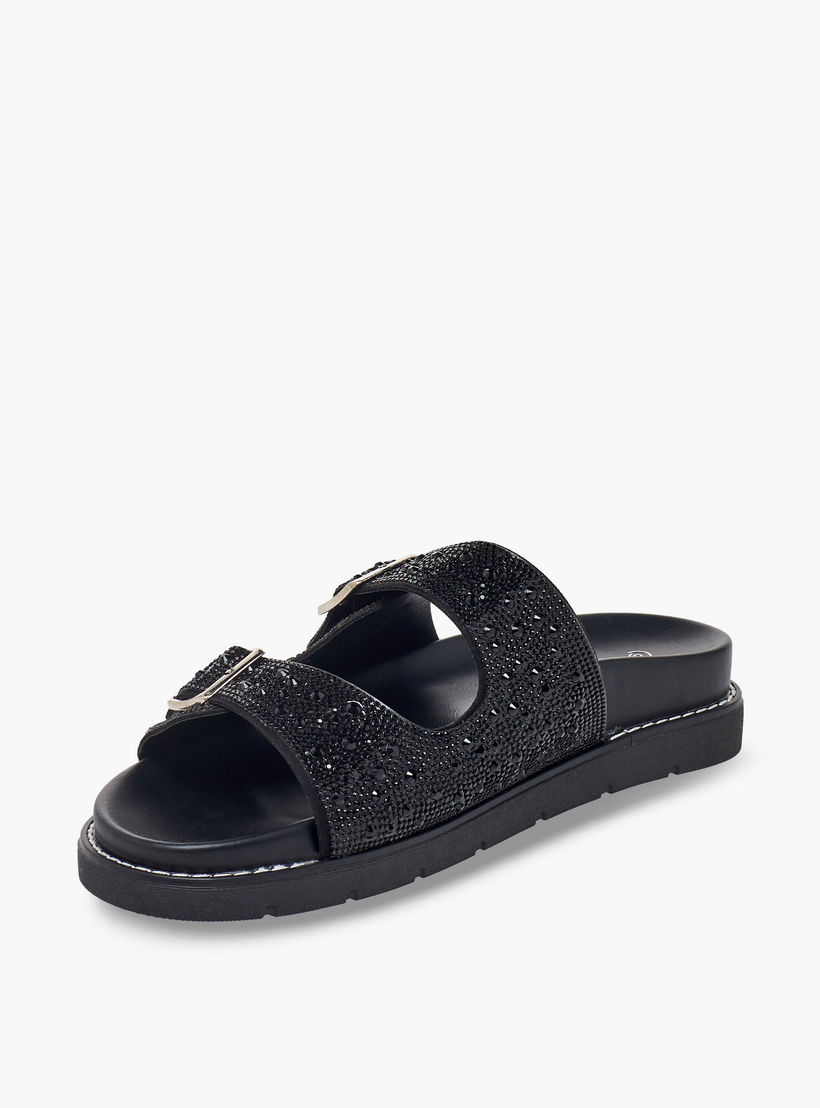 Le Confort Women Embellished Buckle Accent Sandals-women-shoes-sandals-flats-image-3