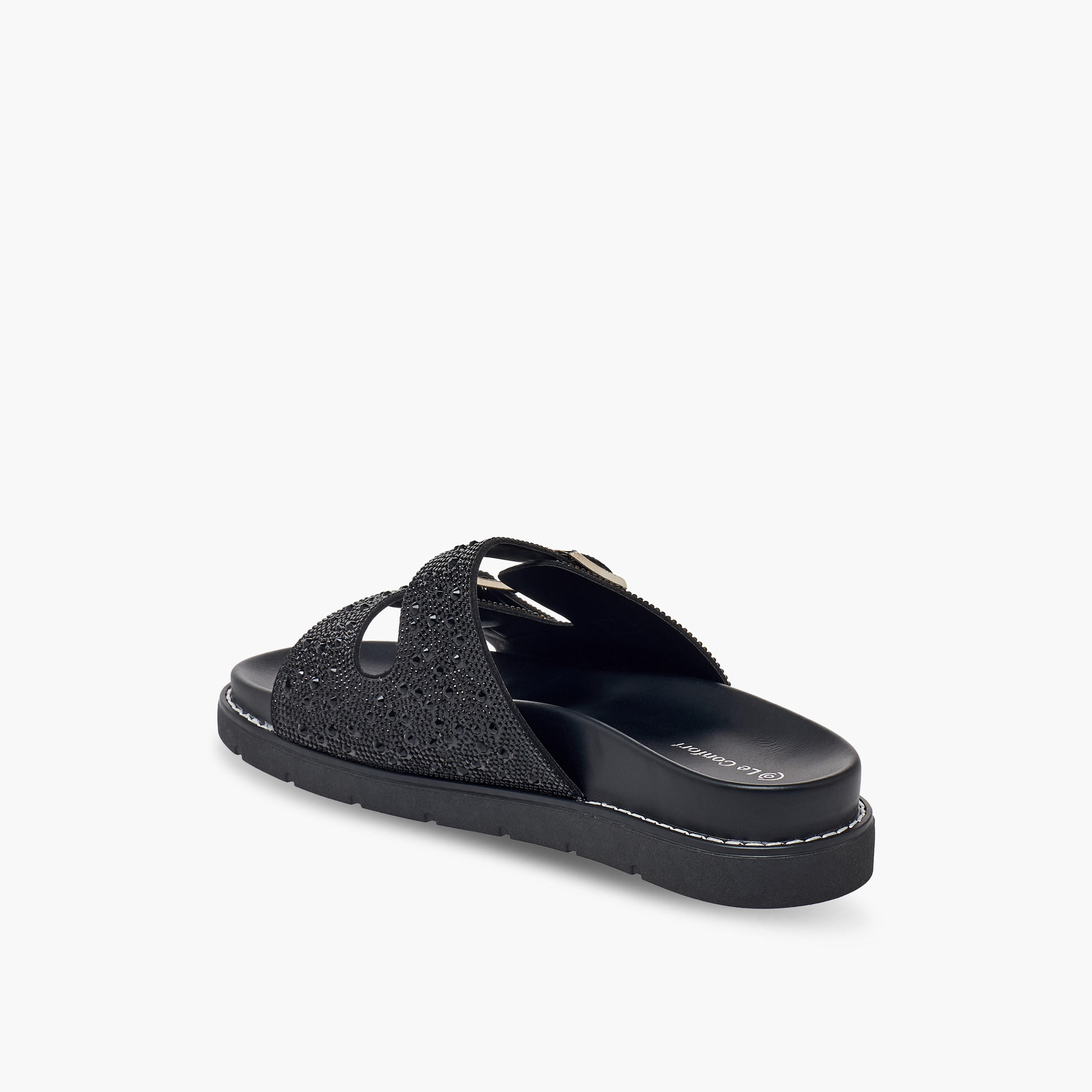 Le Confort Women Embellished Buckle Accent Sandals-women-shoes-sandals-flats-image-4