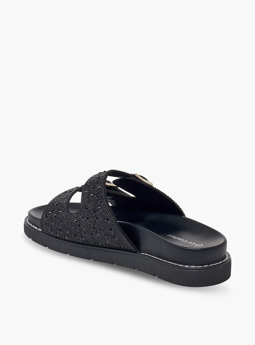 Le Confort Women Embellished Buckle Accent Sandals-women-shoes-sandals-flats-image-4