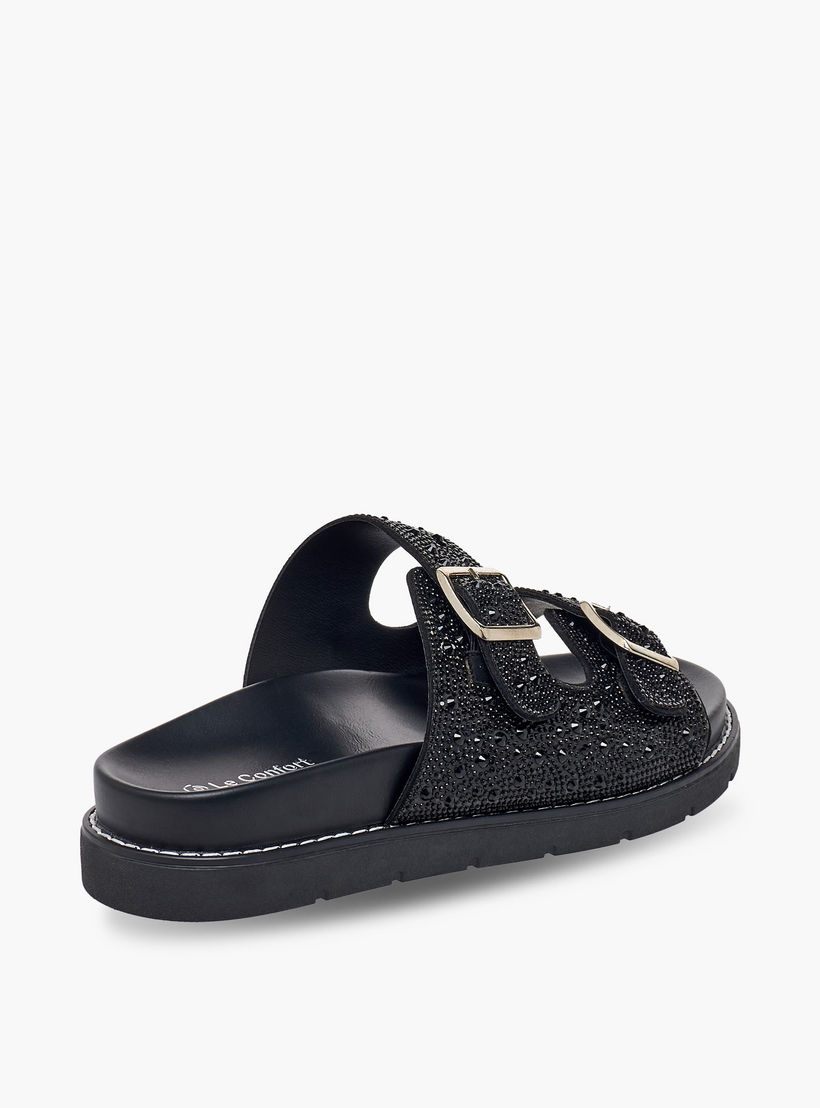 Le Confort Women Embellished Buckle Accent Sandals-women-shoes-sandals-flats-image-5