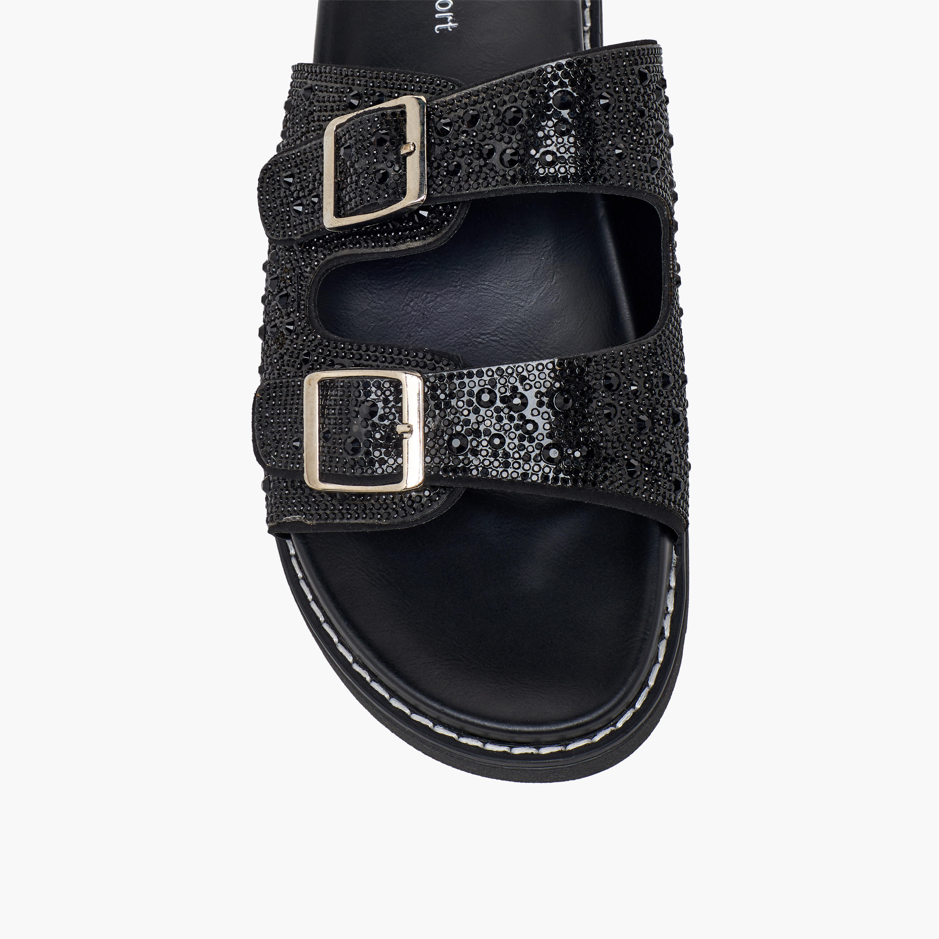 Le Confort Women Embellished Buckle Accent Sandals-women-shoes-sandals-flats-image-6