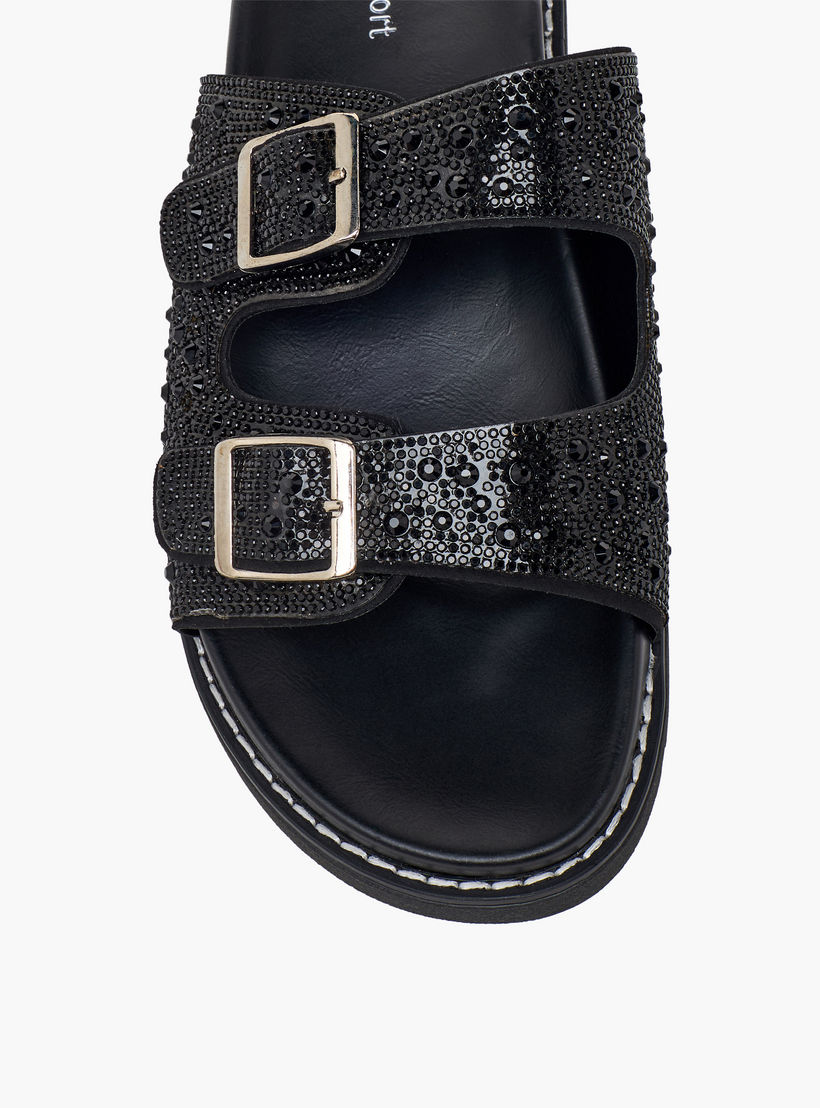 Le Confort Women Embellished Buckle Accent Sandals-women-shoes-sandals-flats-image-6