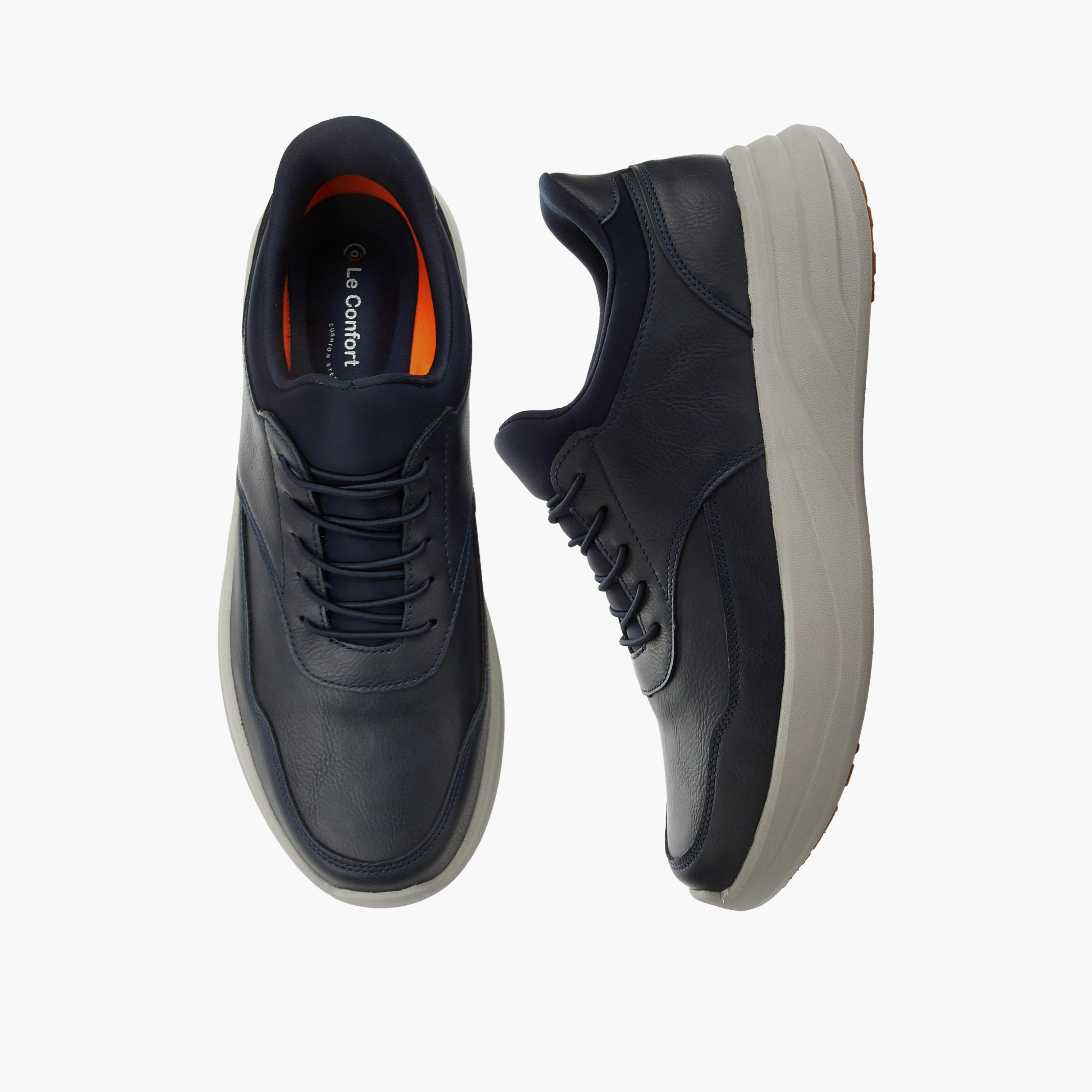 Le Confort Men Lace-Up Ankle Sneakers-men-shoes-sneakers-image-1