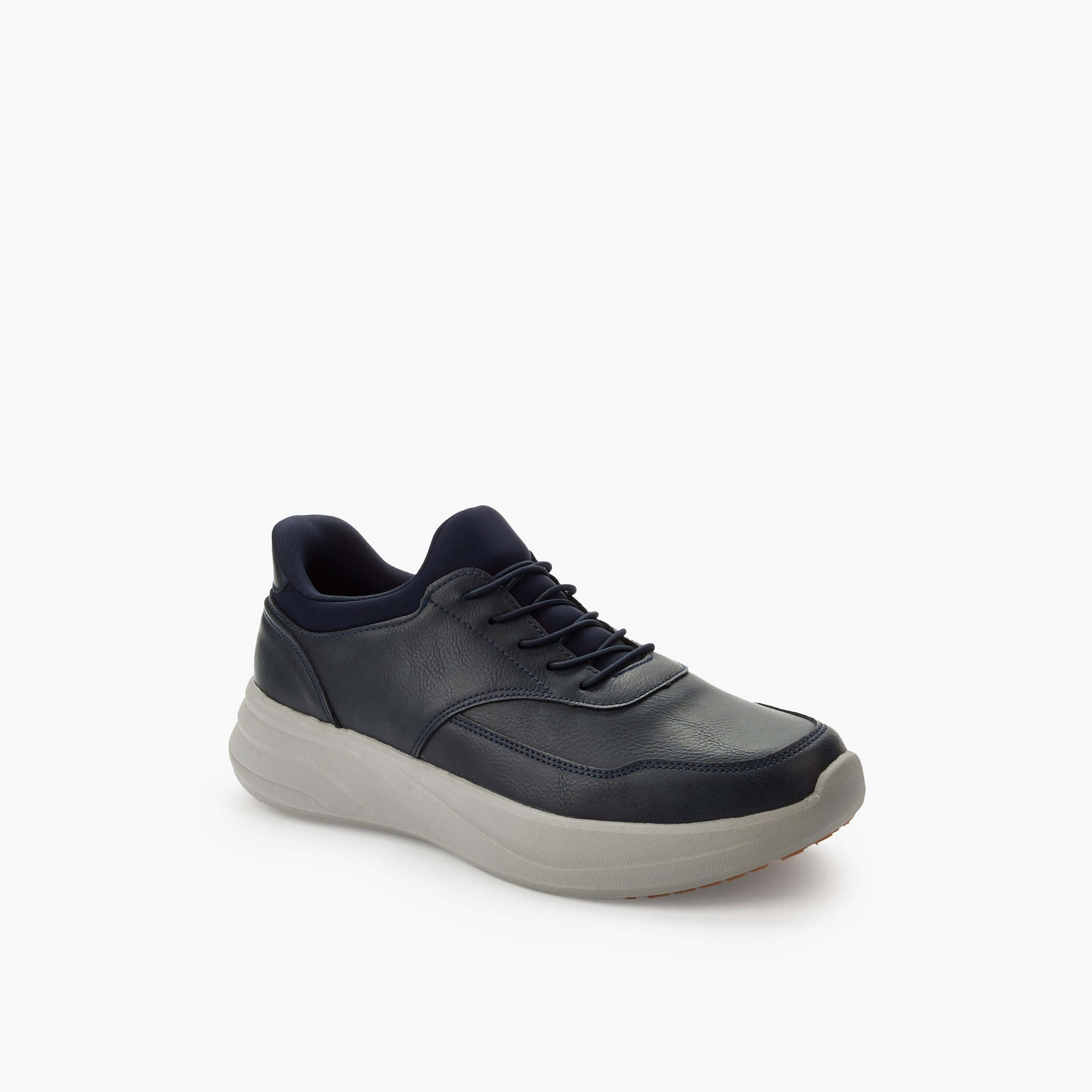 Le Confort Men Lace-Up Ankle Sneakers-men-shoes-sneakers-image-2