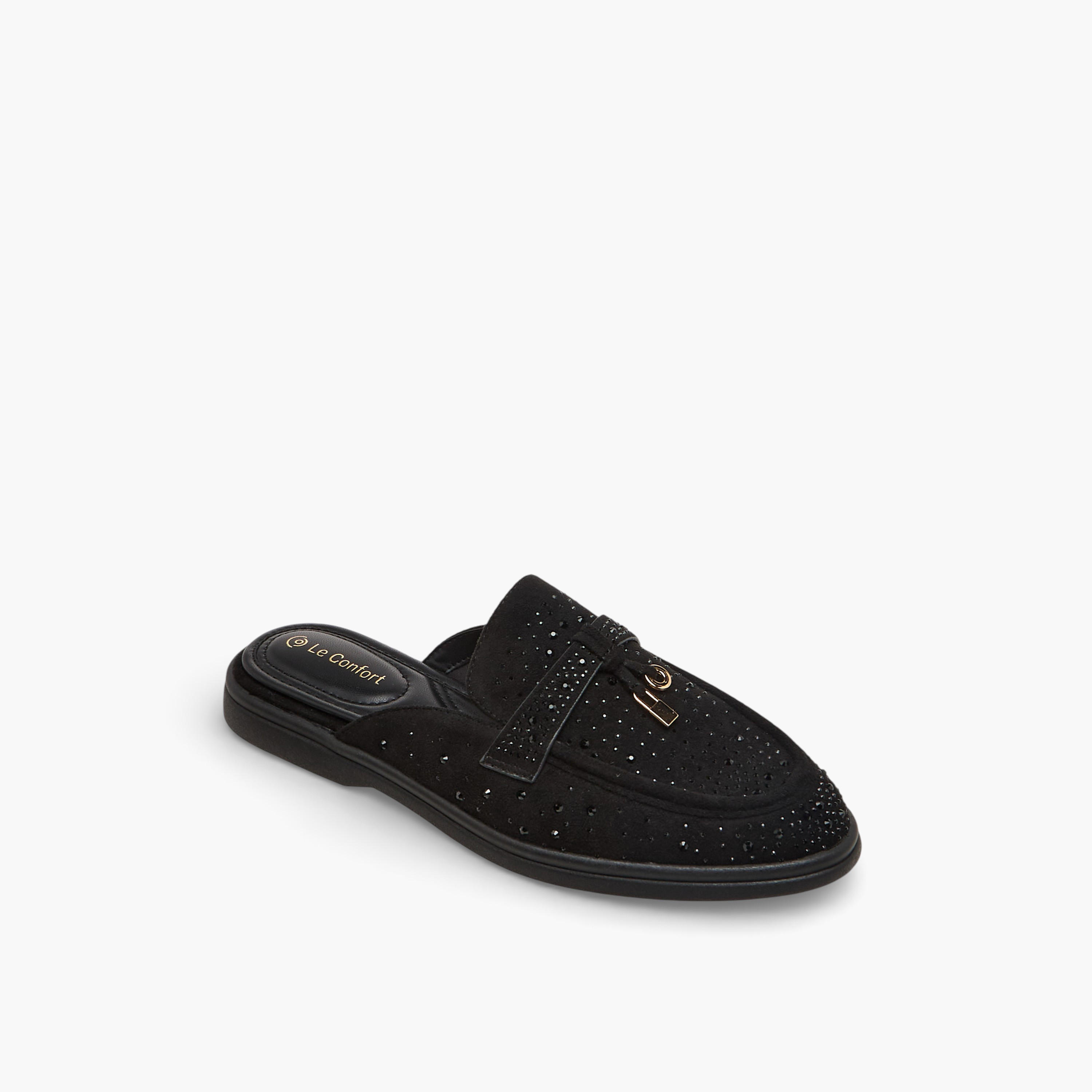 Le Confort Women Embellished Comfort Mules-women-shoes-flats-mules-image-2
