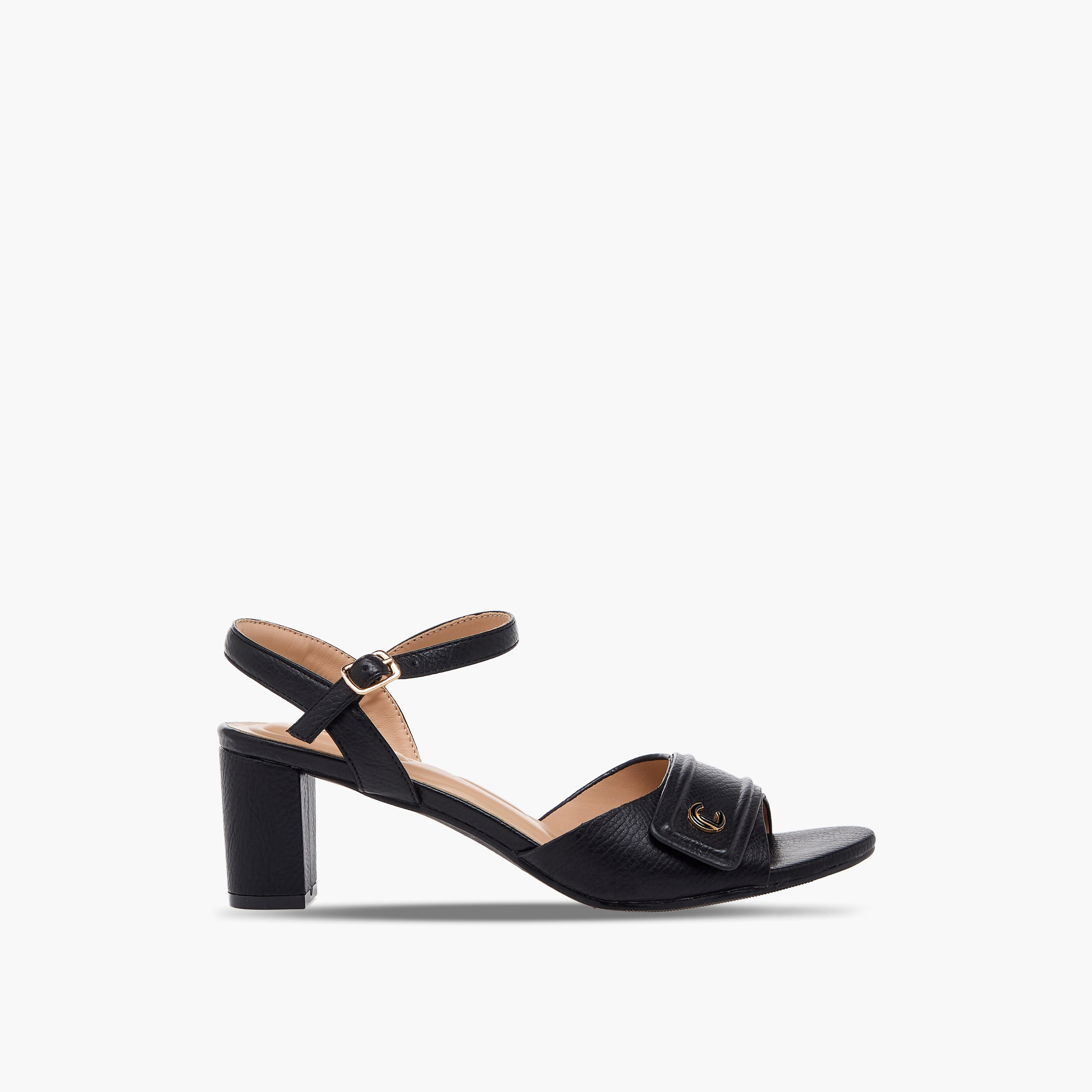 صندل بارز الملمس بكعب عريض من لو كونفورت-women-shoes-sandals-heeled-image-3