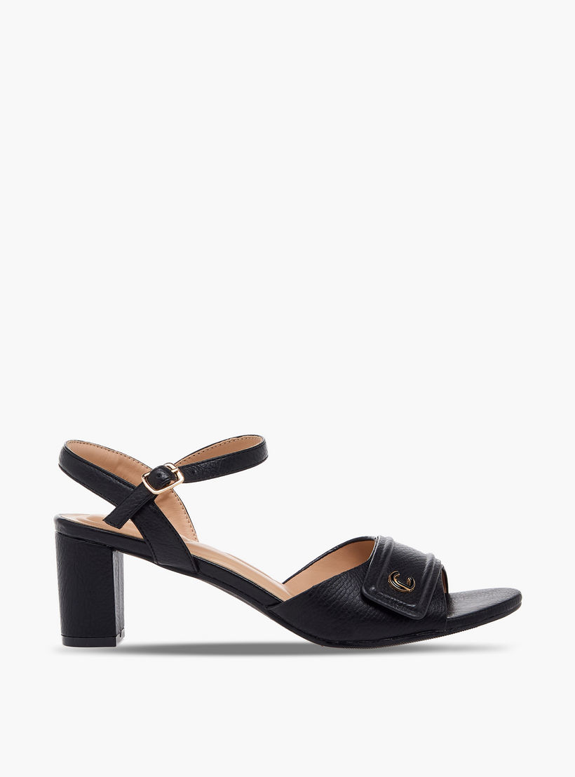 صندل بارز الملمس بكعب عريض من لو كونفورت-women-shoes-sandals-heeled-image-3