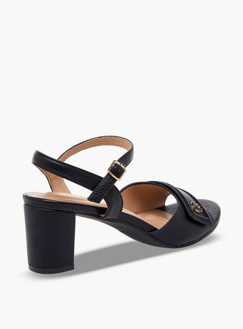 صندل بارز الملمس بكعب عريض من لو كونفورت-women-shoes-sandals-heeled-image-6