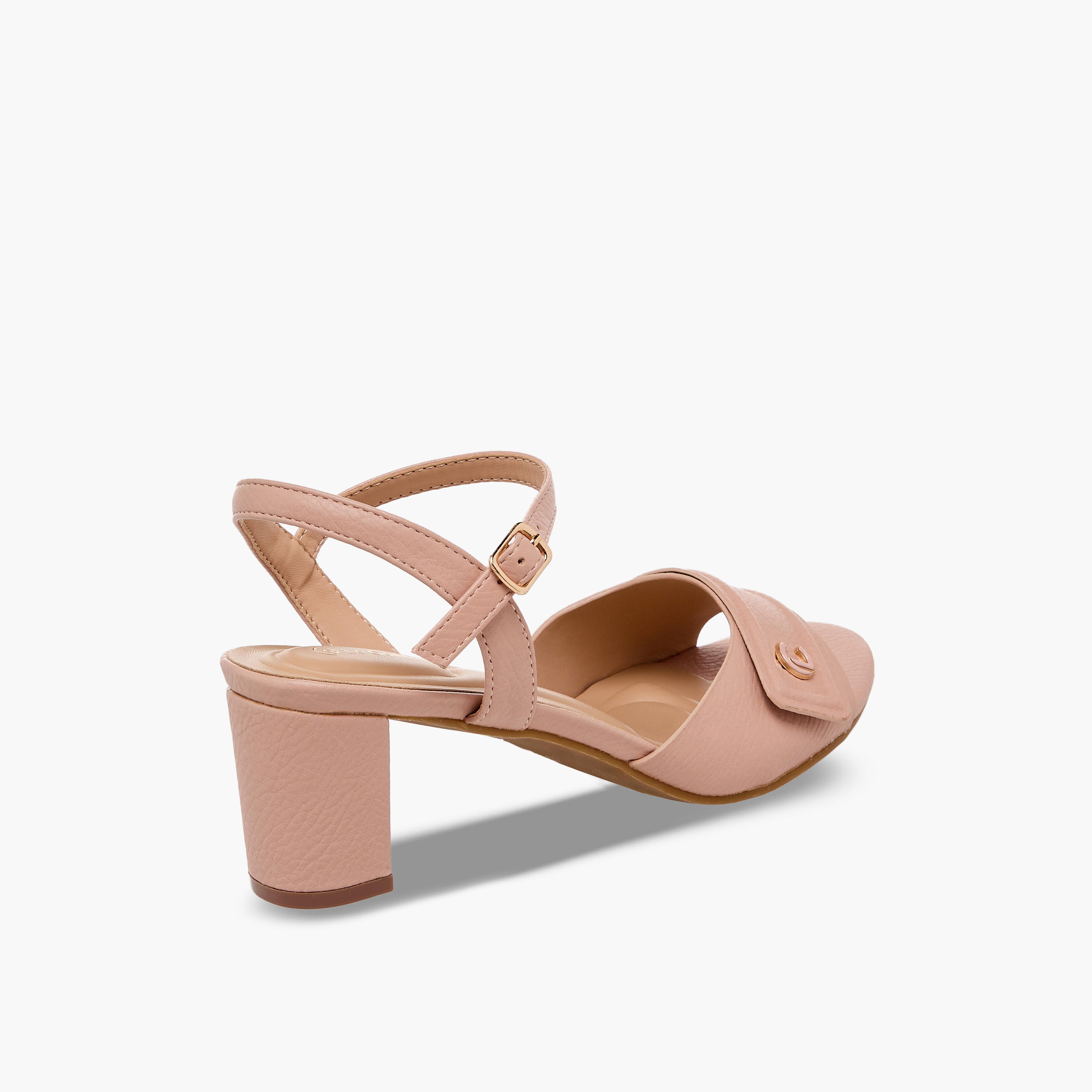 Le Confort Women Textured Block Heel Sandals-women-shoes-sandals-heeled-image-6