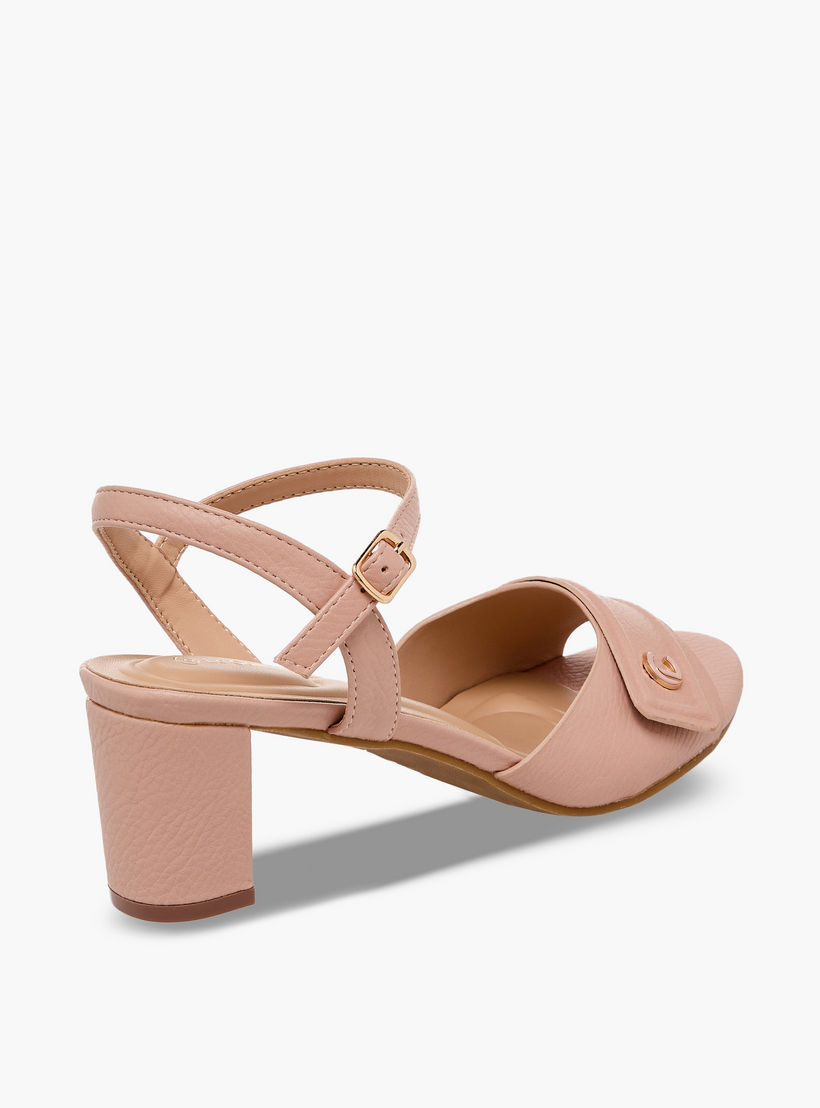 Le Confort Women Textured Block Heel Sandals-women-shoes-sandals-heeled-image-6