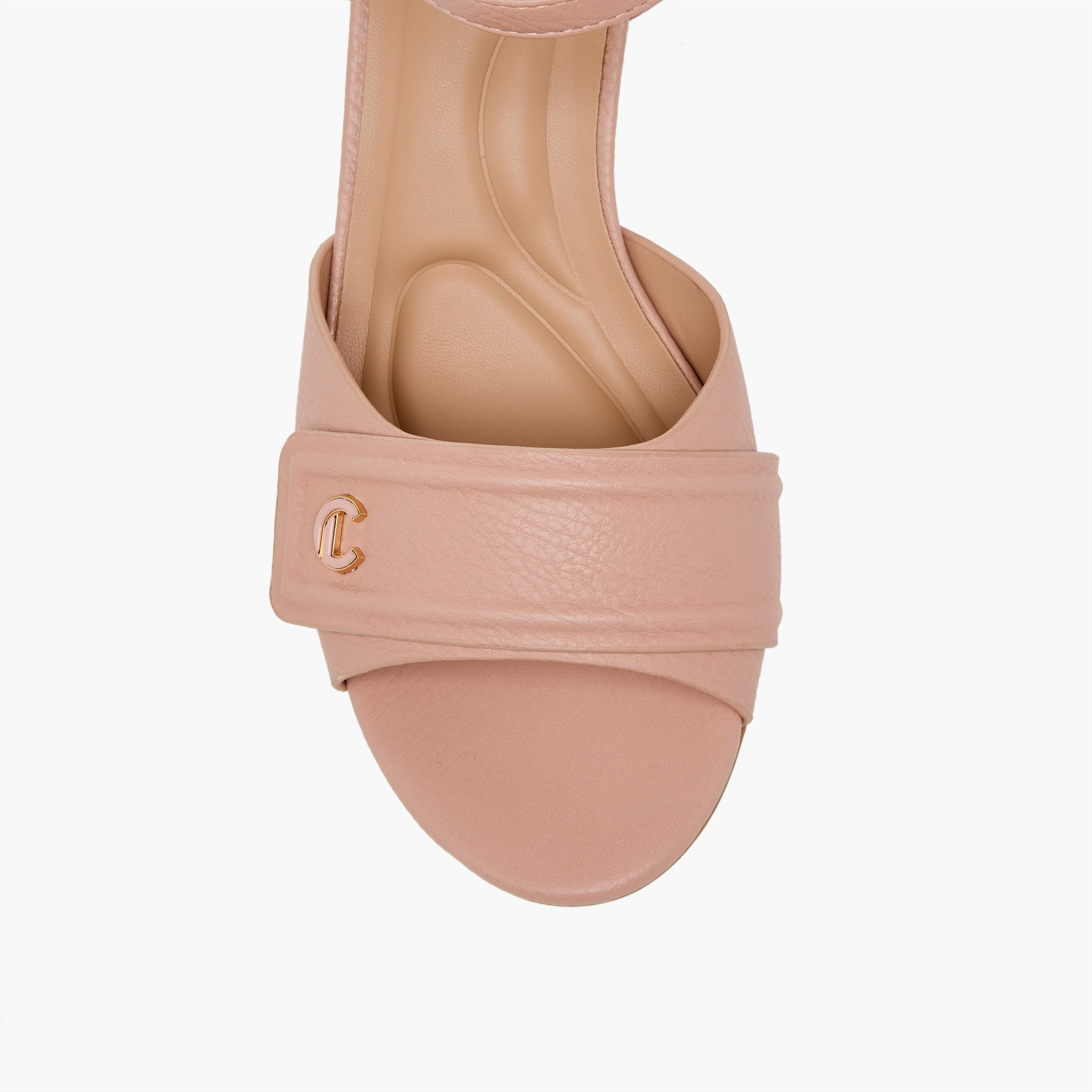 Le Confort Women Textured Block Heel Sandals-women-shoes-sandals-heeled-image-7
