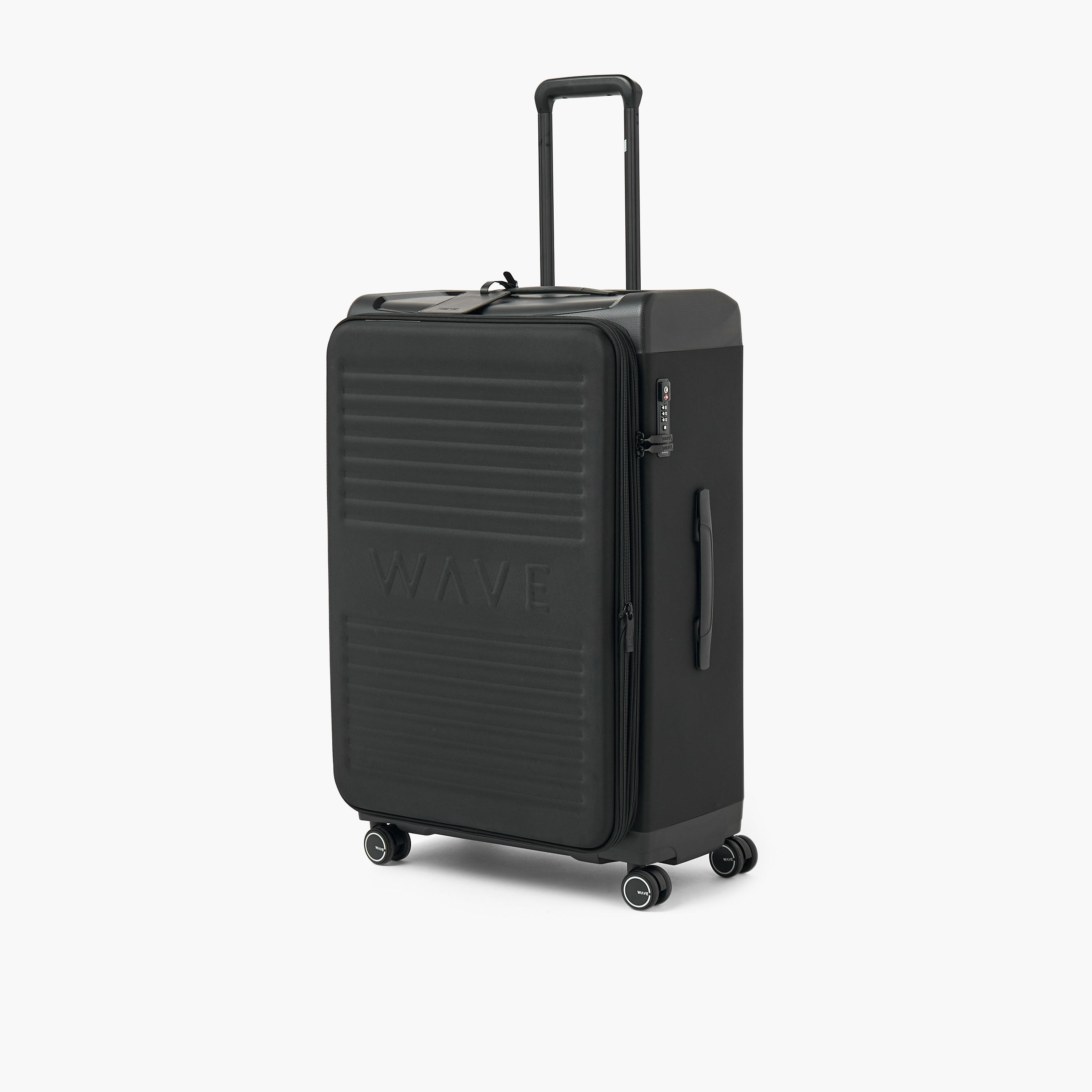 WAVE Textured Softcase Luggage Trolley with Retractable Handle - 24 inches Check-In Bag-travel-luggagesandbags-luggage-image-11