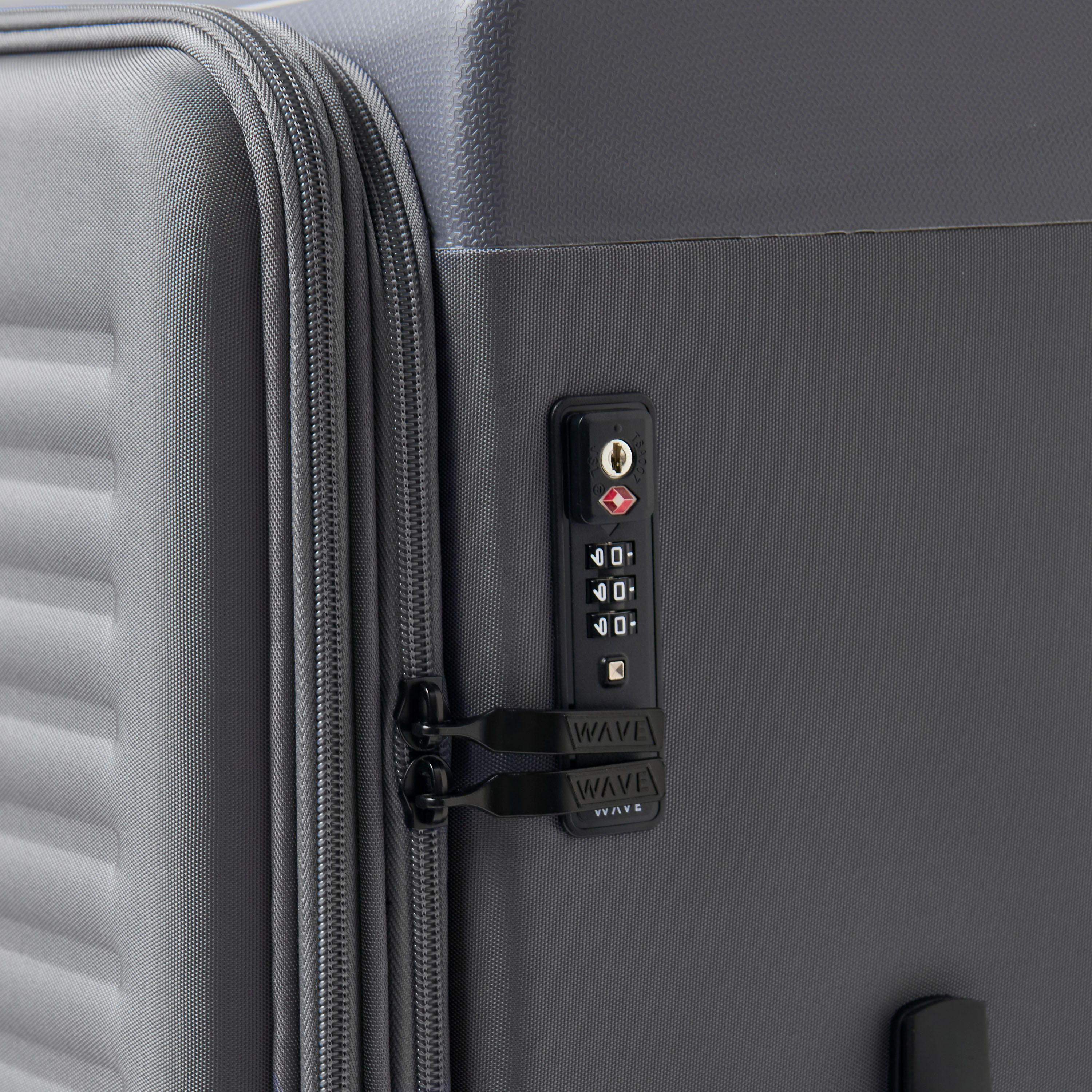 WAVE Textured Softcase Luggage Trolley with Retractable Handle - 24 inches Check-In Bag-travel-luggagesandbags-luggage-image-4