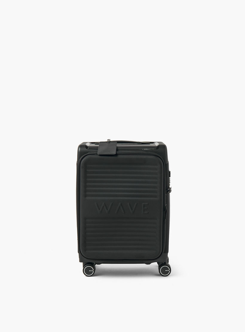 WAVE Textured Softcase Luggage Trolley with Retractable Handle - 20 inches Cabin Bag-travel-luggagesandbags-luggage-image-2