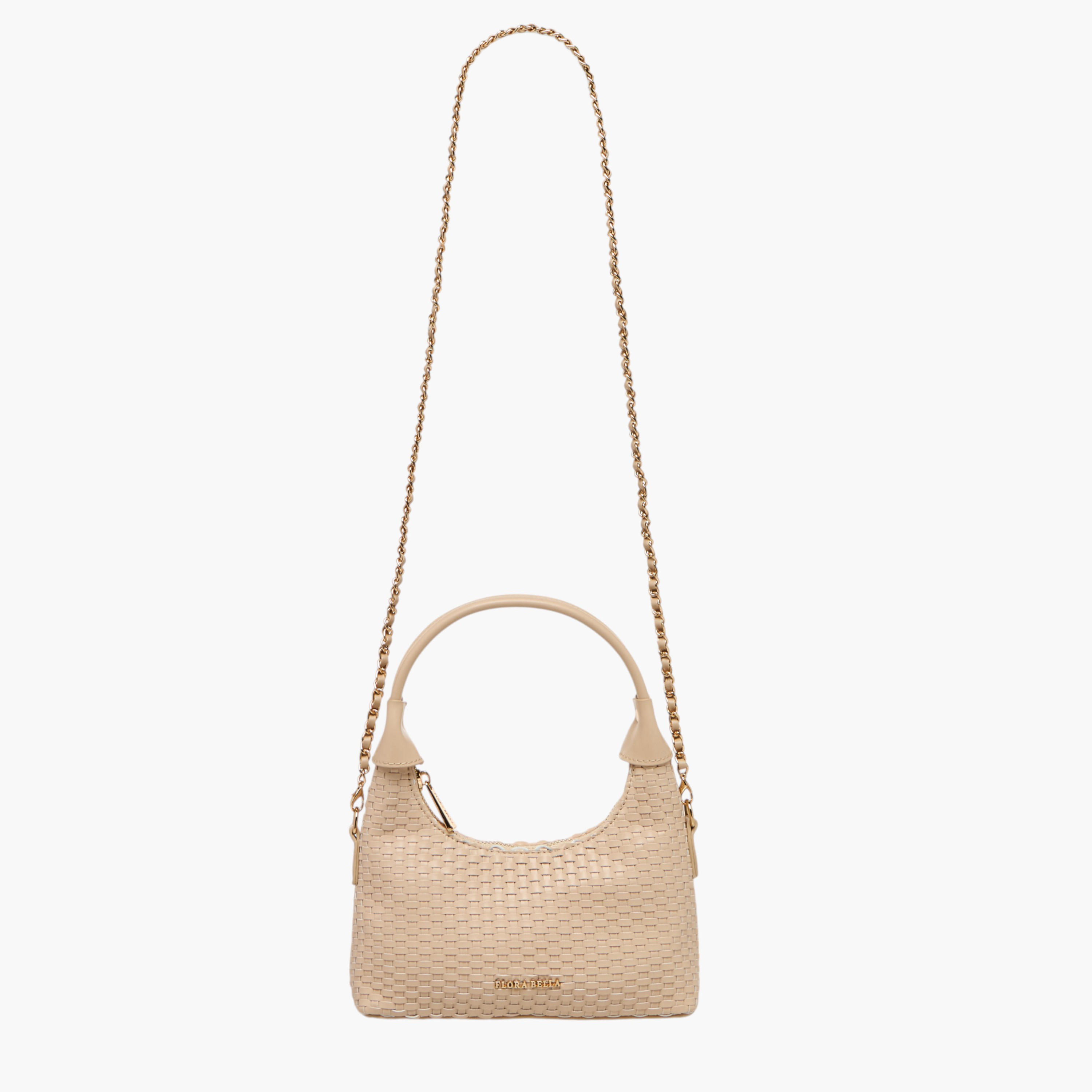 Flora Bella Weave Textured Shoulder Bag with Zip Closure-women-bagsandwallets-handbags-image-3