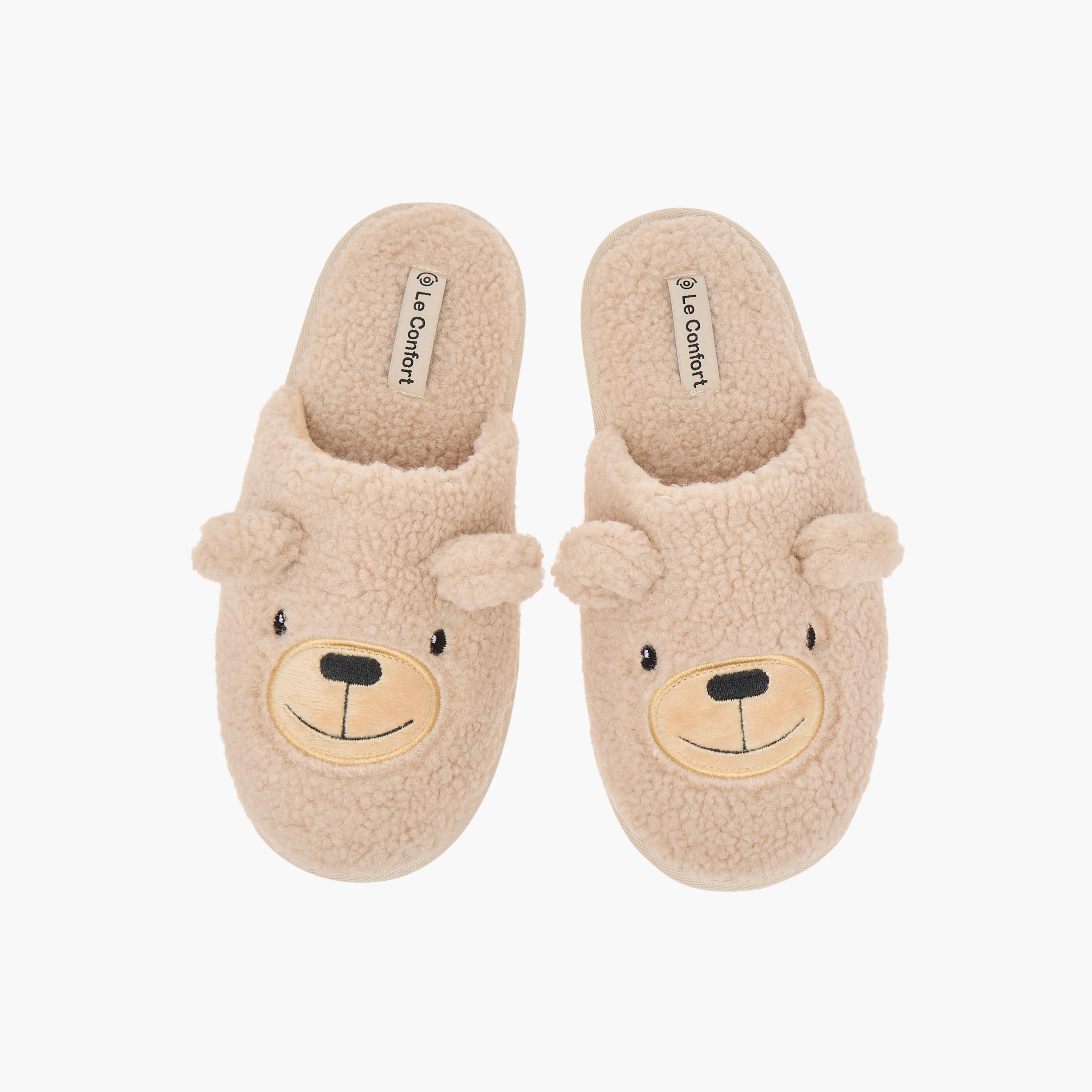 Le Confort Bear Applique Slip-On Bedroom Mules-women-shoes-flipflopsandslides-image-1