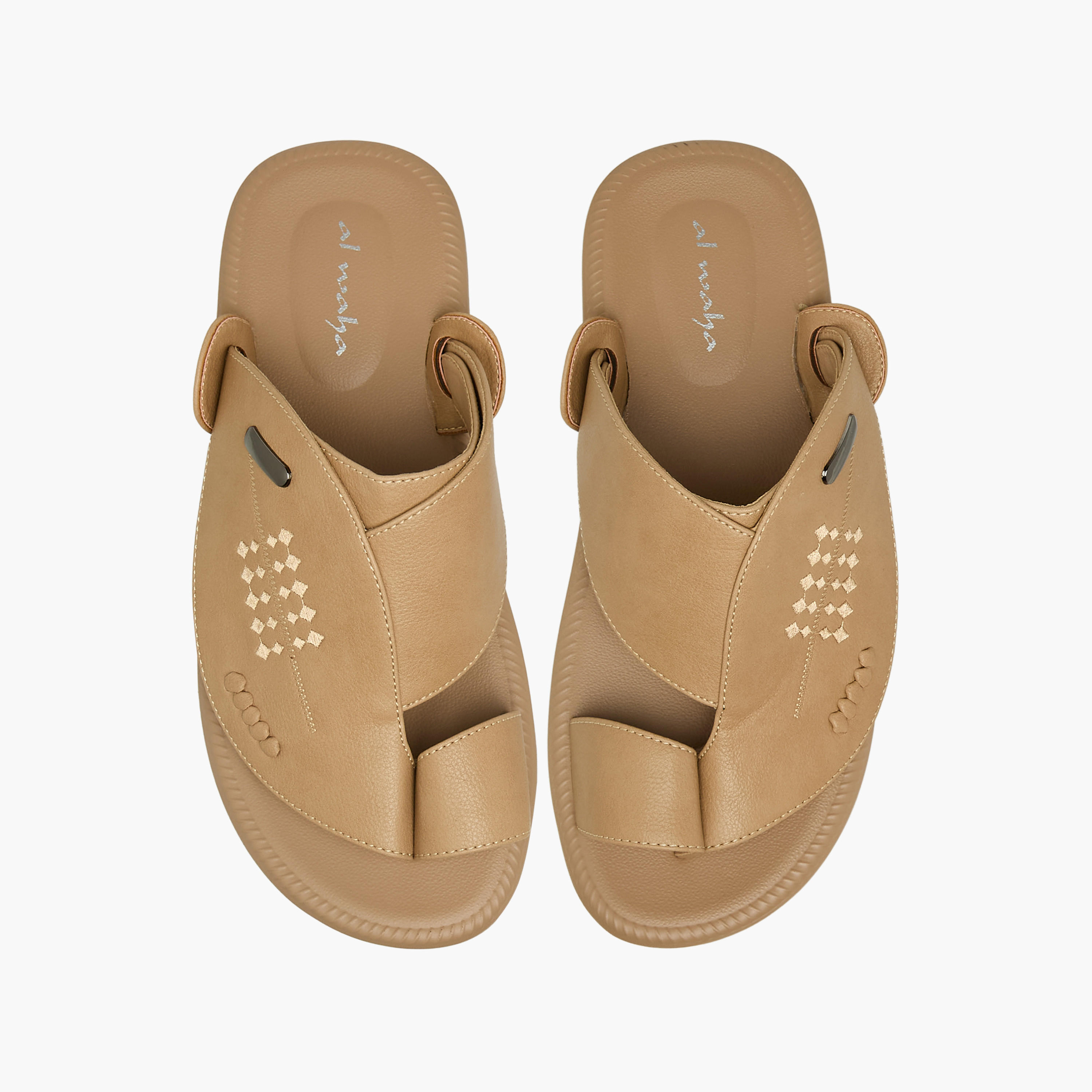 Al Waha Men Slip-On Arabic Sandals-men-shoes-sandals-image-1