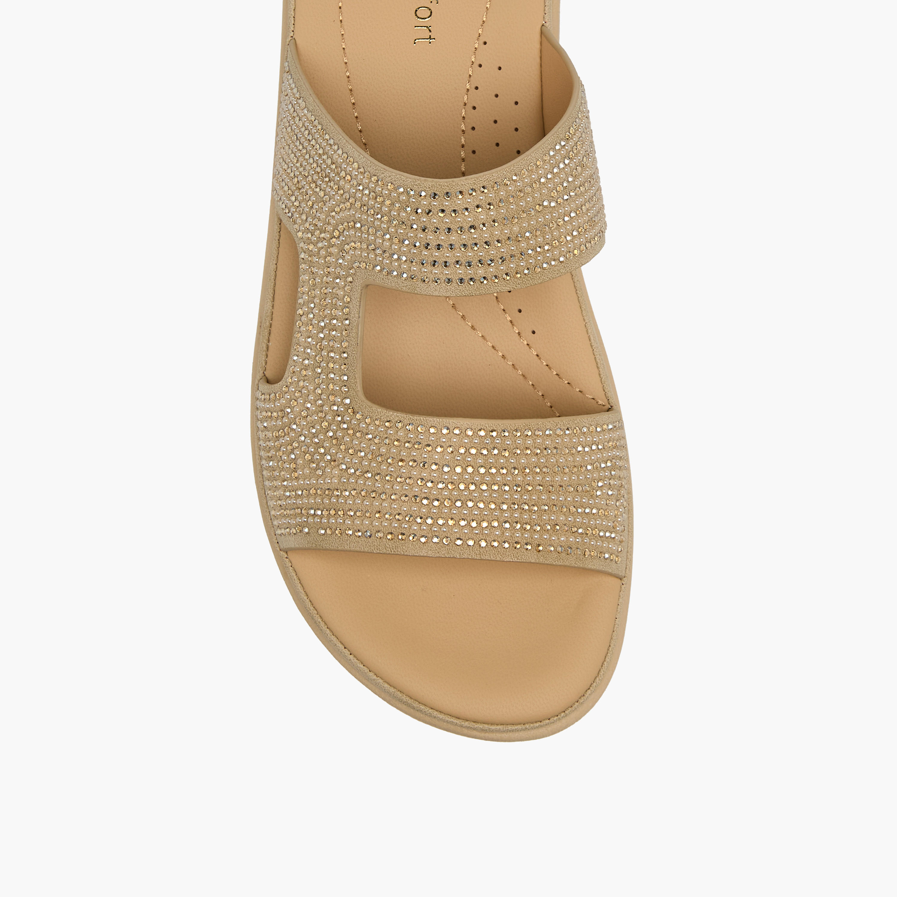 Le Confort Embellished Slip-On Comfort Slide Sandals-women-shoes-flats-sandals-image-4