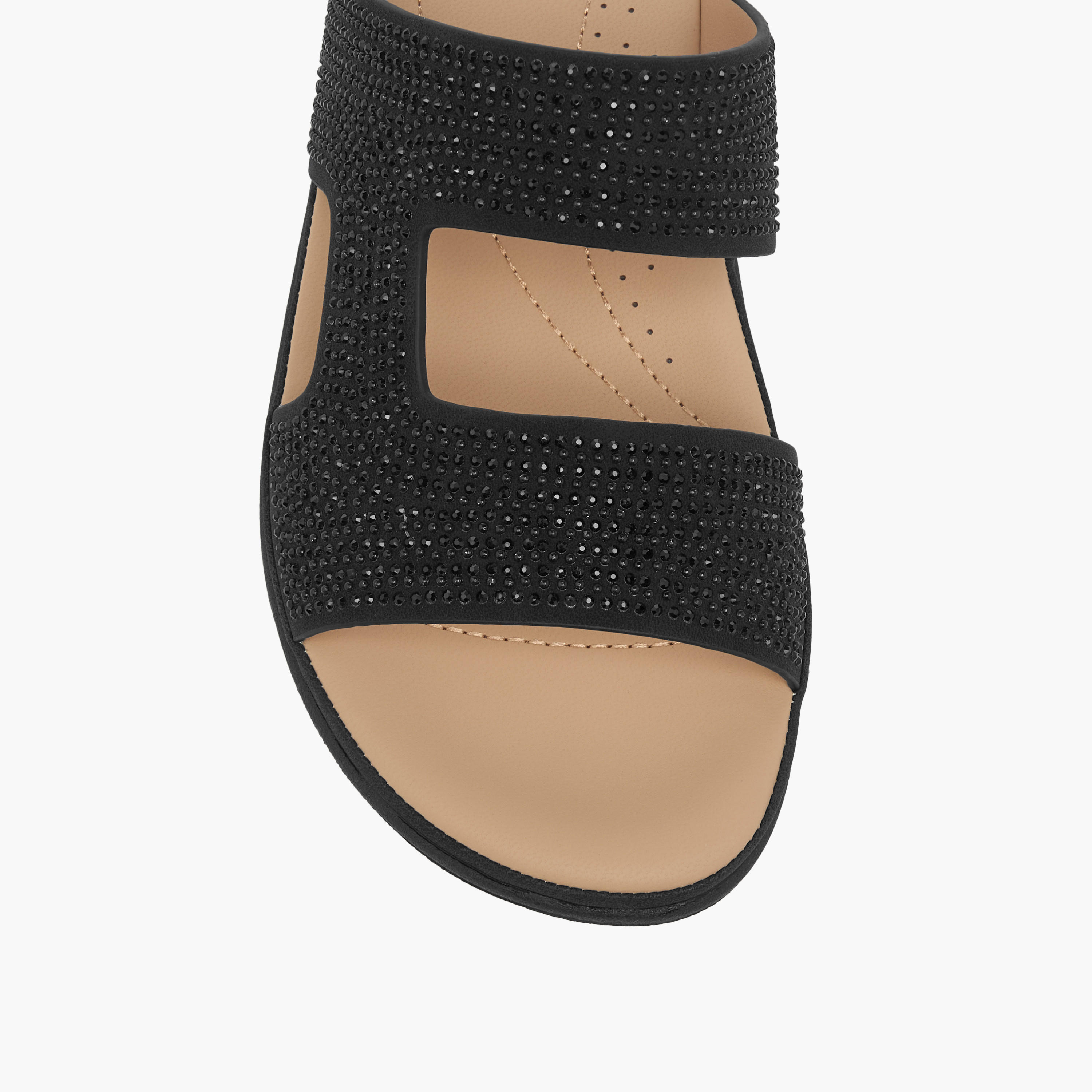 Le Confort Embellished Slip-On Comfort Slide Sandals-women-shoes-flats-sandals-image-4