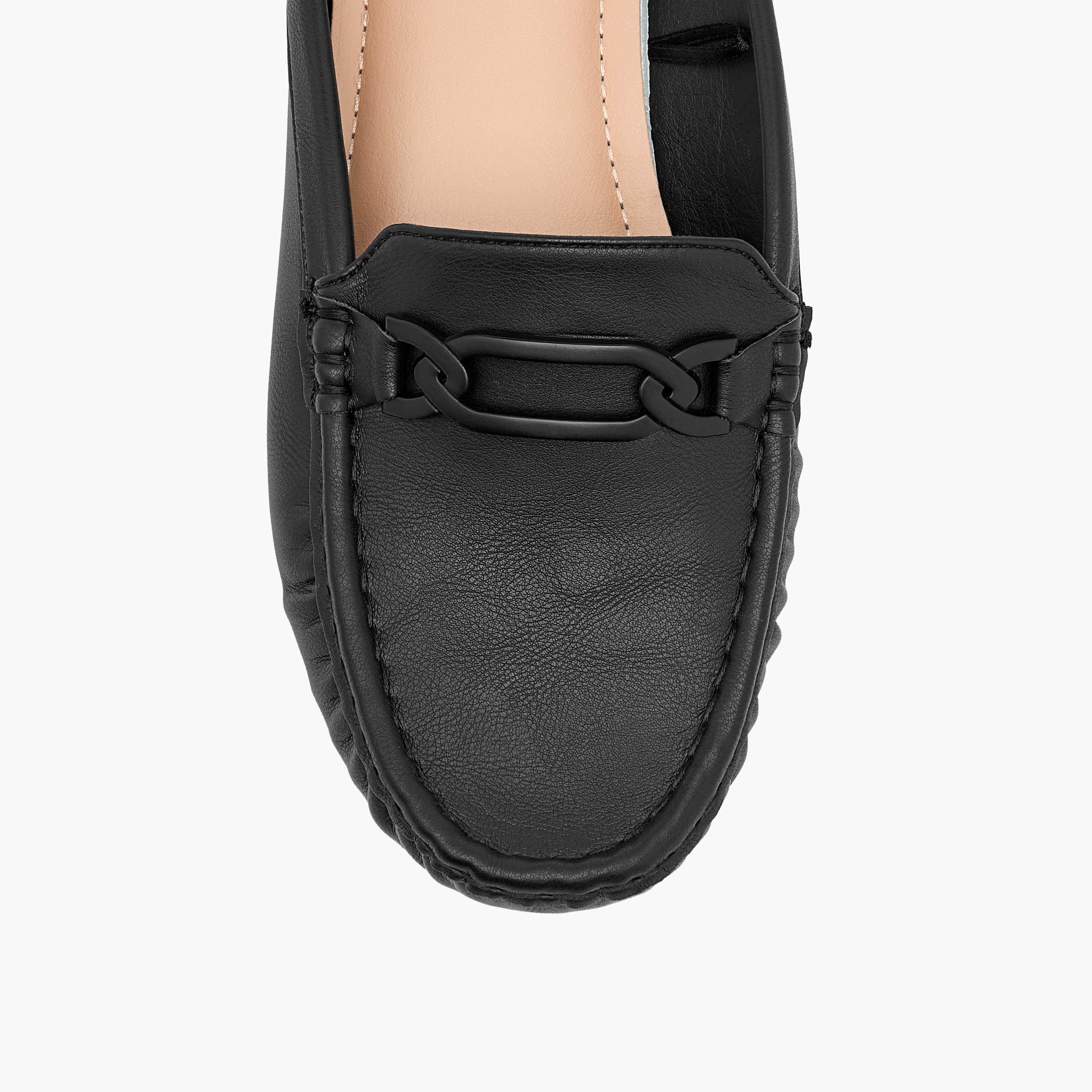 حذاء ميول مريح سهل الارتداء بزينة معدنية من لو كونفورت-women-shoes-flats-mules-image-4