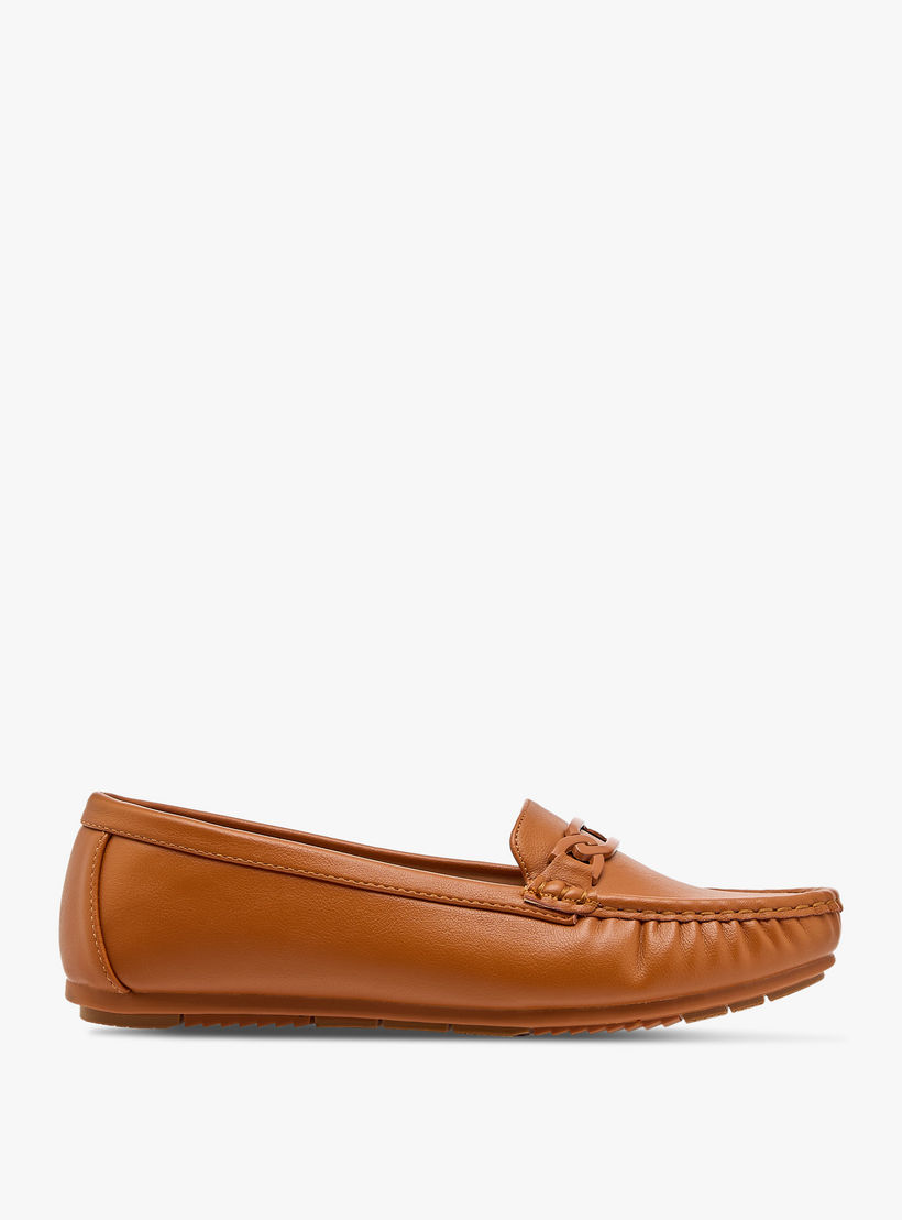 حذاء سهل الارتداء مريح بزينة معدنية من لو كونفورت-women-shoes-loafersandmoccasins-image-3