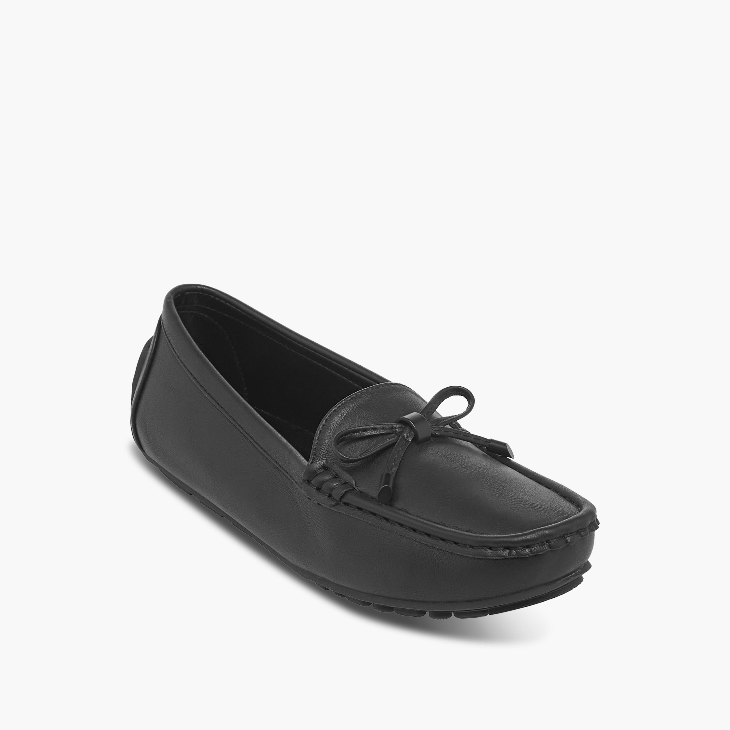 Le Confort Textured Bow Accent Slip-On Comfort Loafers-women-shoes-flats-loafers-image-2